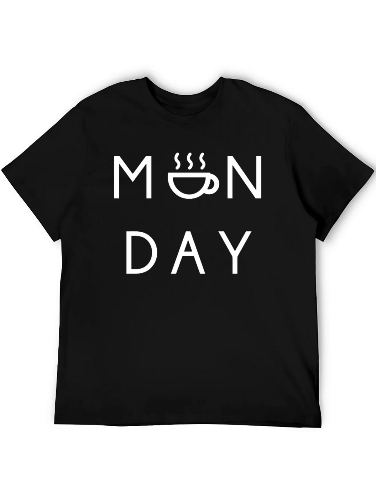 Monday Coffee T-Shirt - Mens Black Graphic Tee product image 8