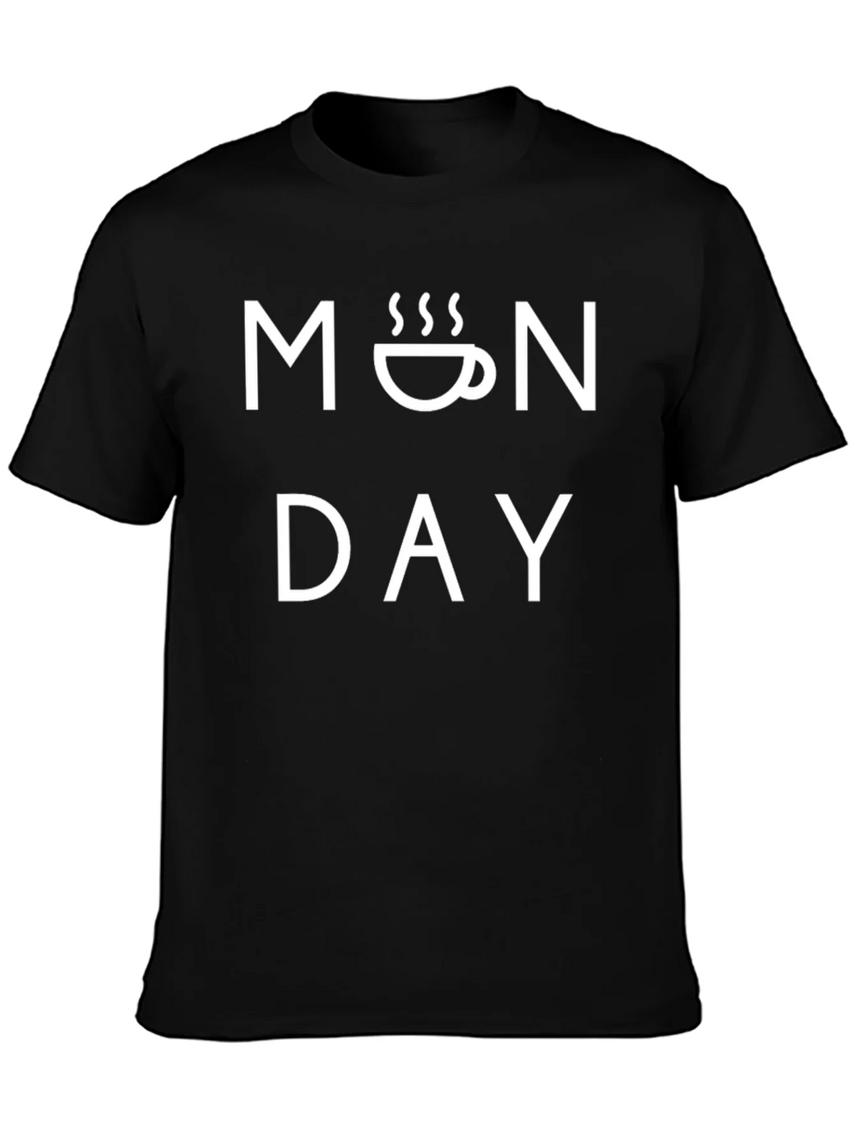 Monday Coffee T-Shirt - Mens Black Graphic Tee product image 6