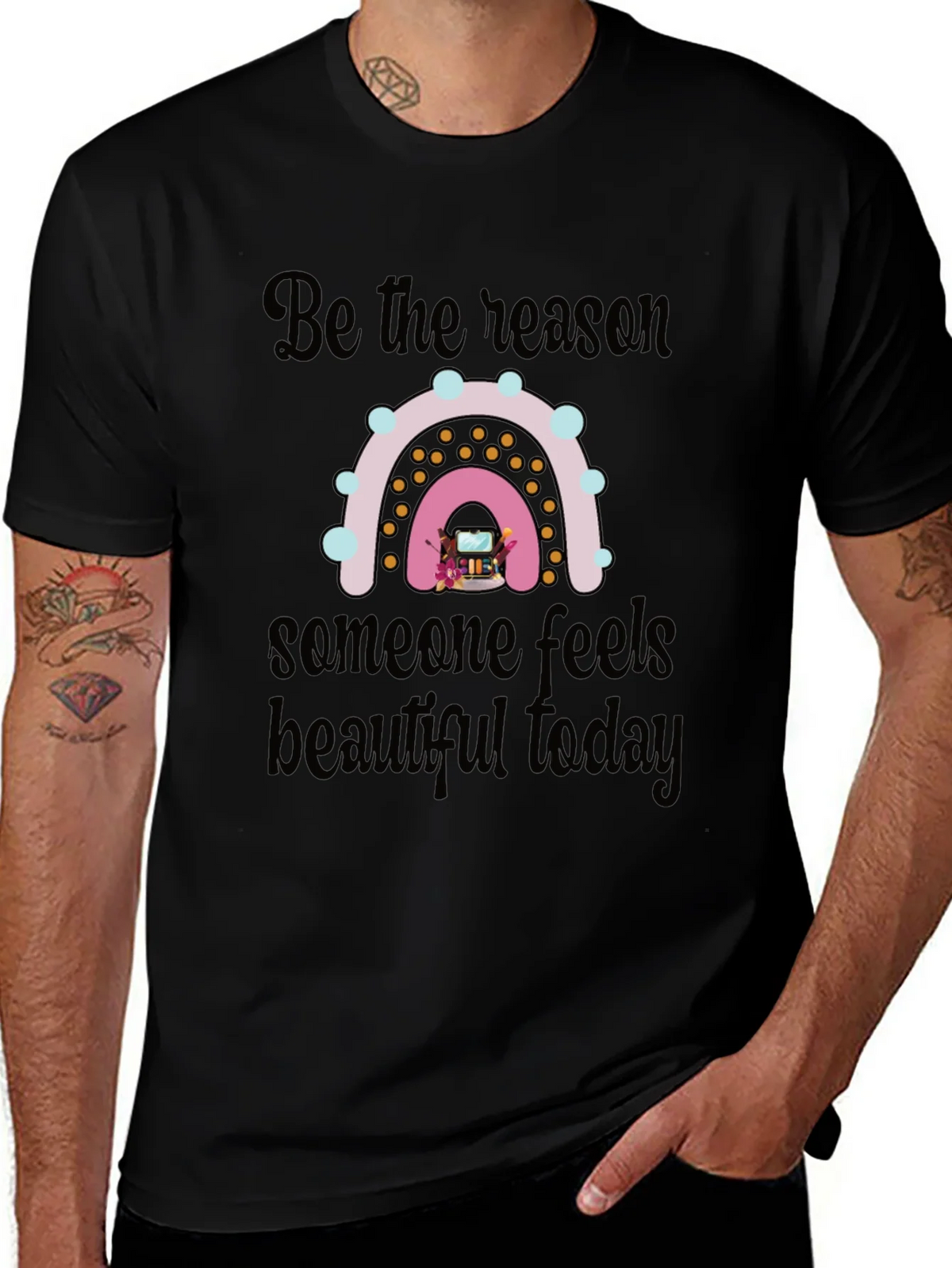 Be the Reason Rainbow Graphic T-Shirt product image 1