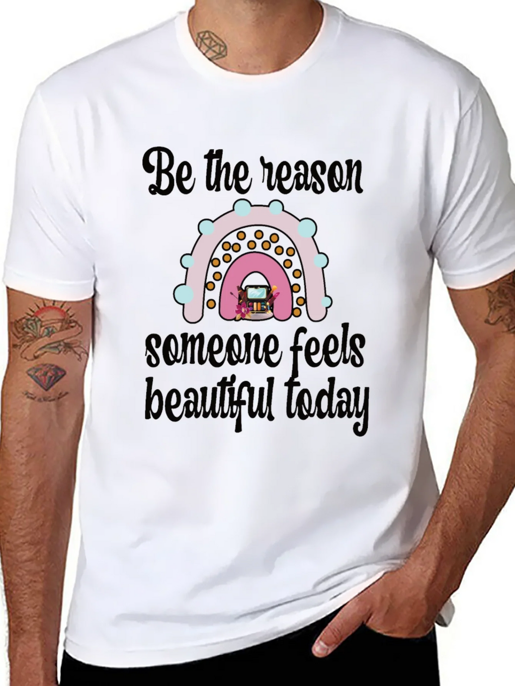 Be the Reason Rainbow Graphic T-Shirt product image 10