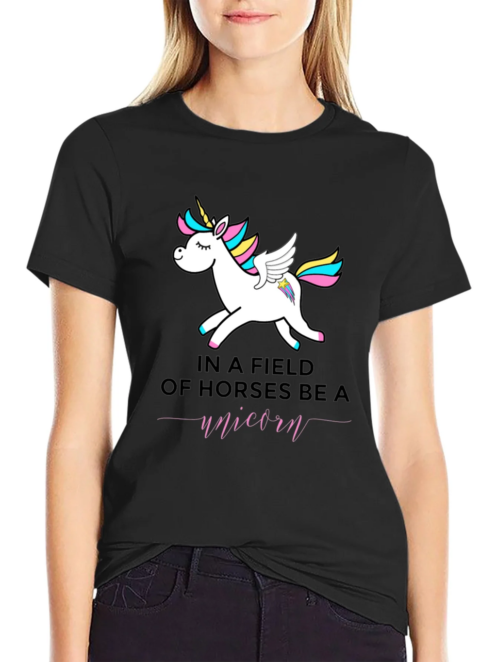 Be a Unicorn T-Shirt - Black product image 5