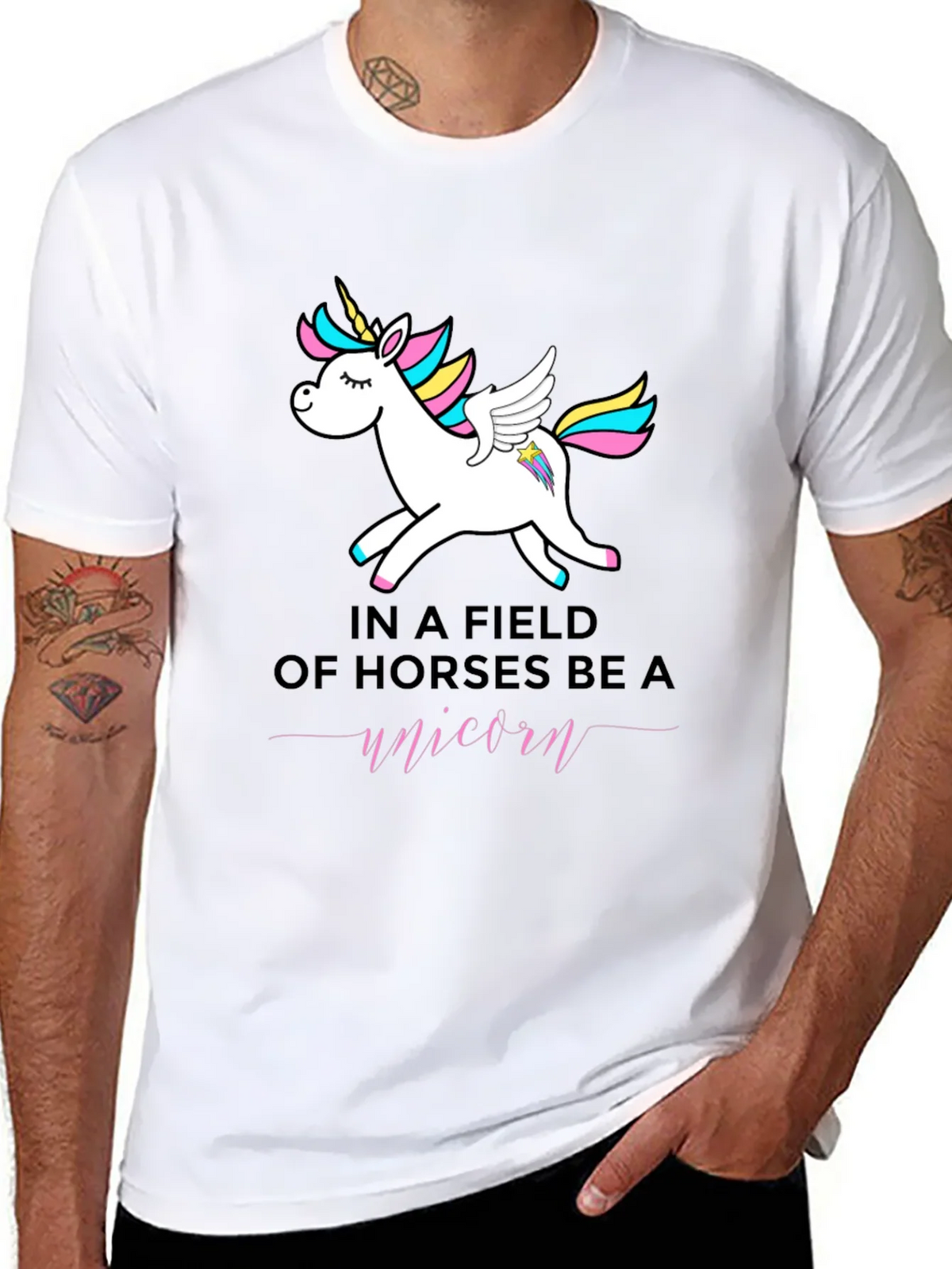 Be a Unicorn T-Shirt - Black product image 10