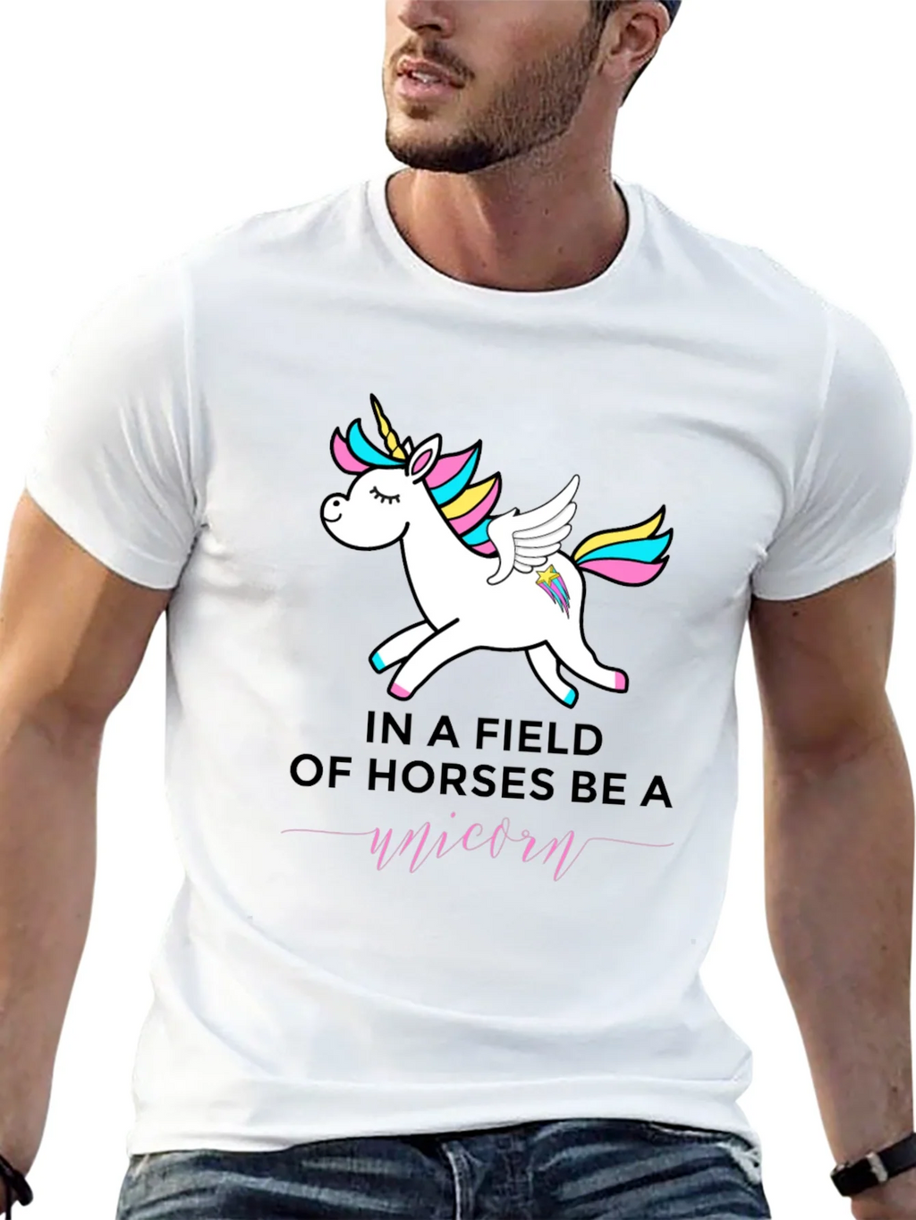 Be a Unicorn T-Shirt - Black product image 4