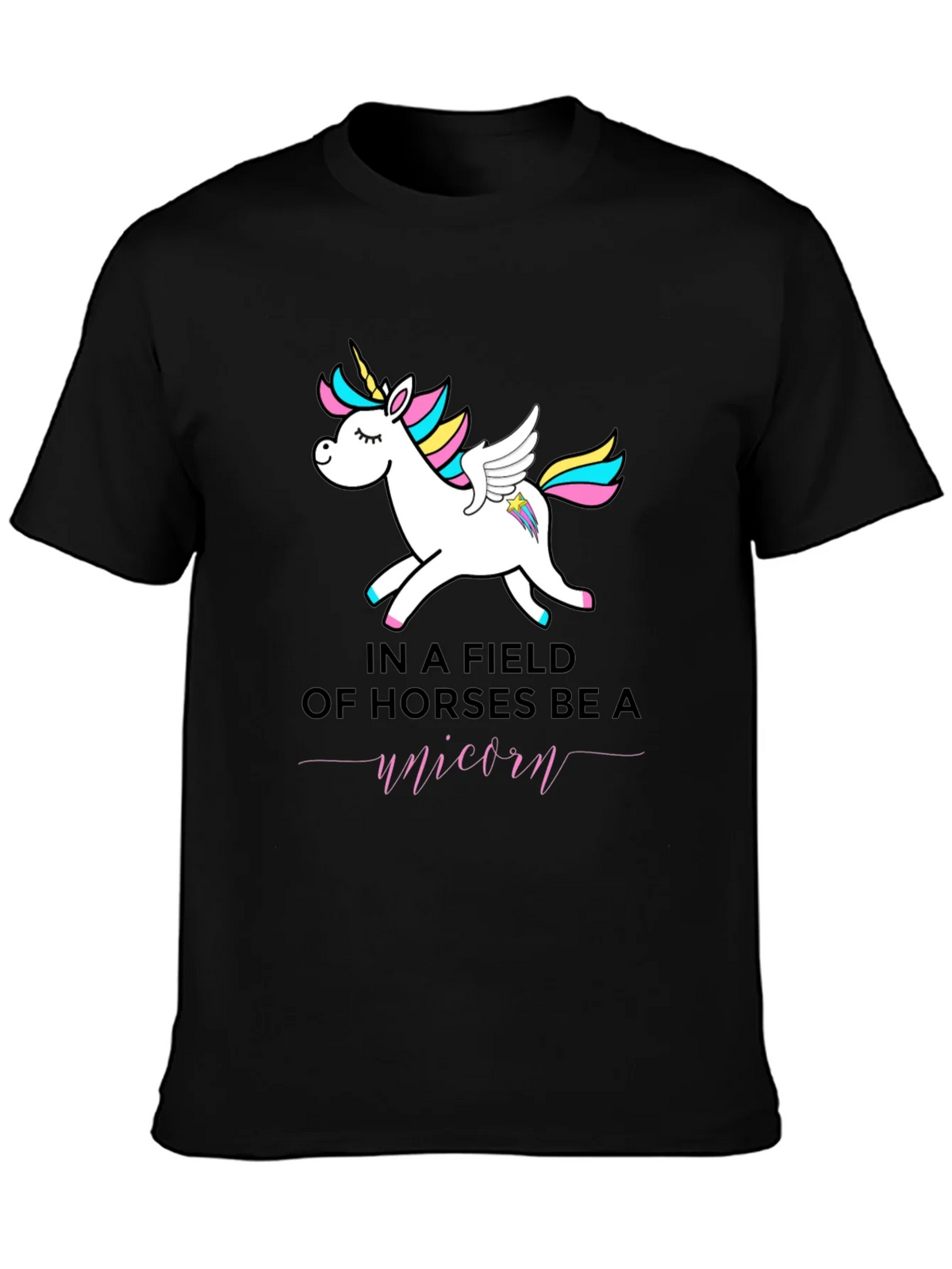 Be a Unicorn T-Shirt - Black product image 6