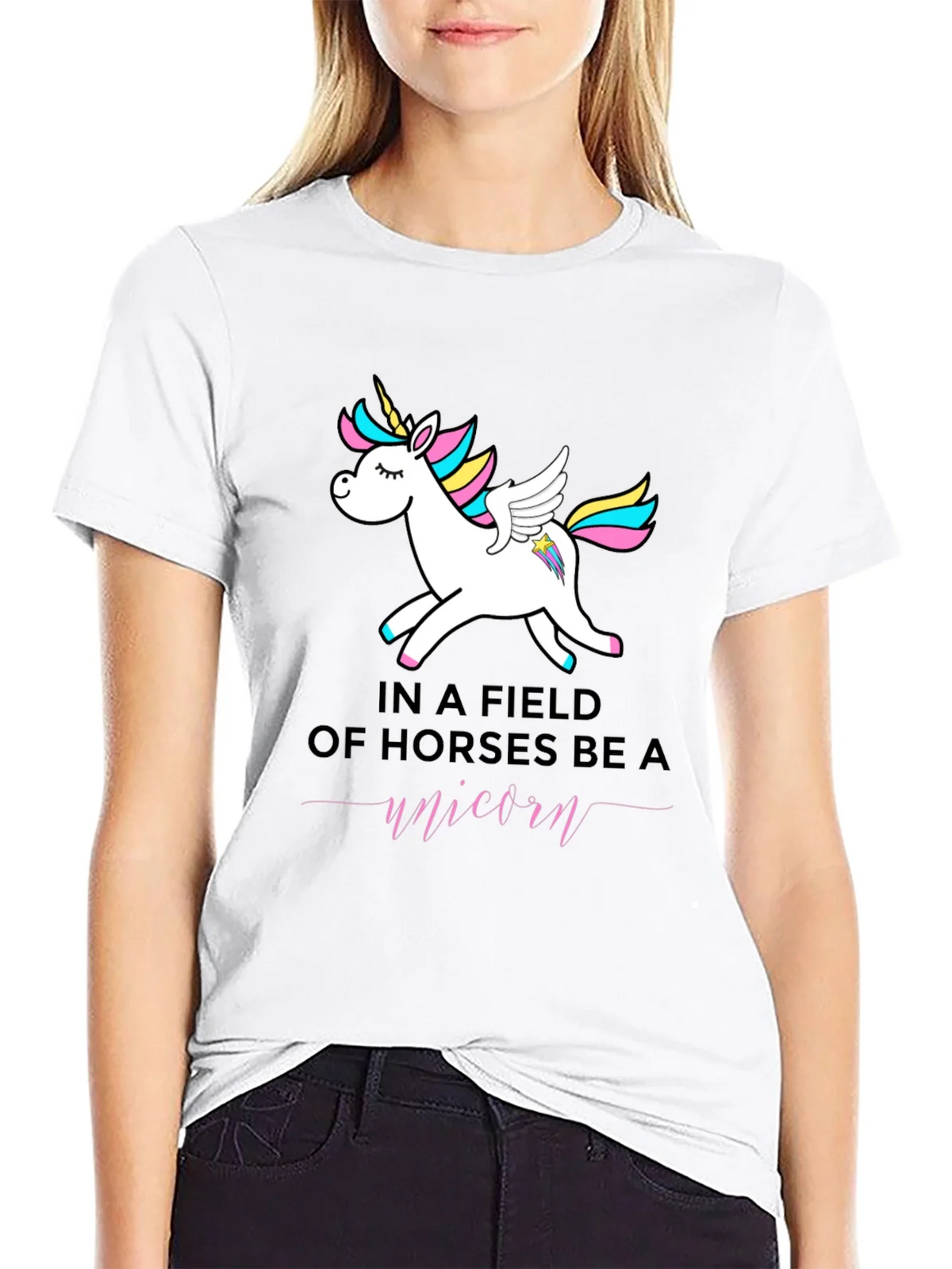 Be a Unicorn T-Shirt - Black product image 11