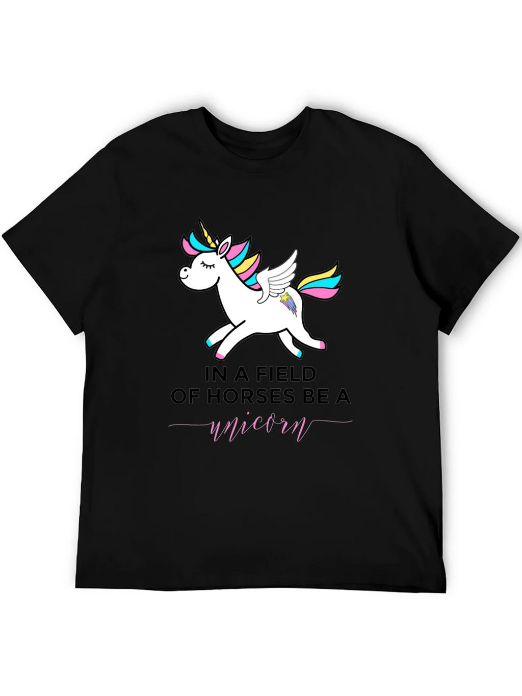 Be a Unicorn T-Shirt - Black product image 8