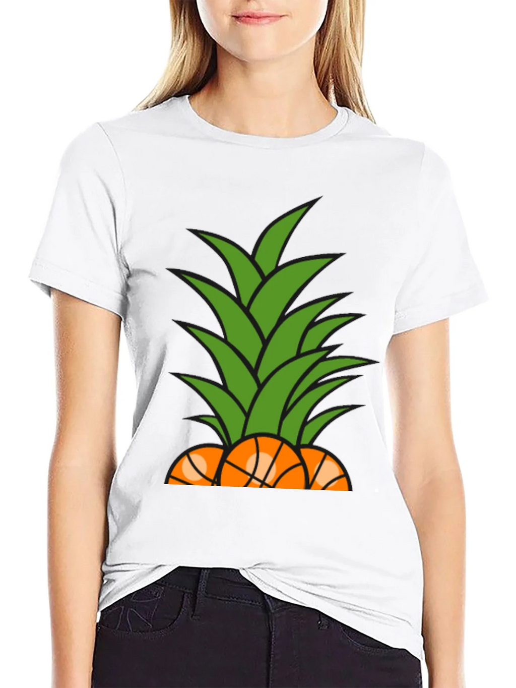 Pineapple Basketball Graphic T-Shirt product image 11