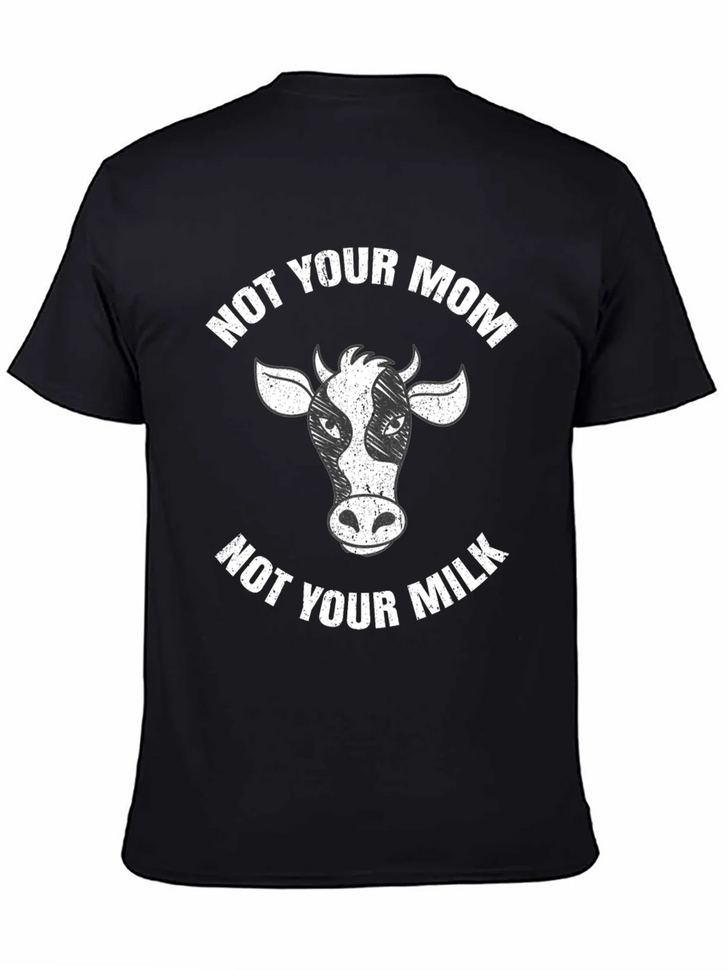 Not Your Mom Milk Black T-Shirt Vegan product image 7