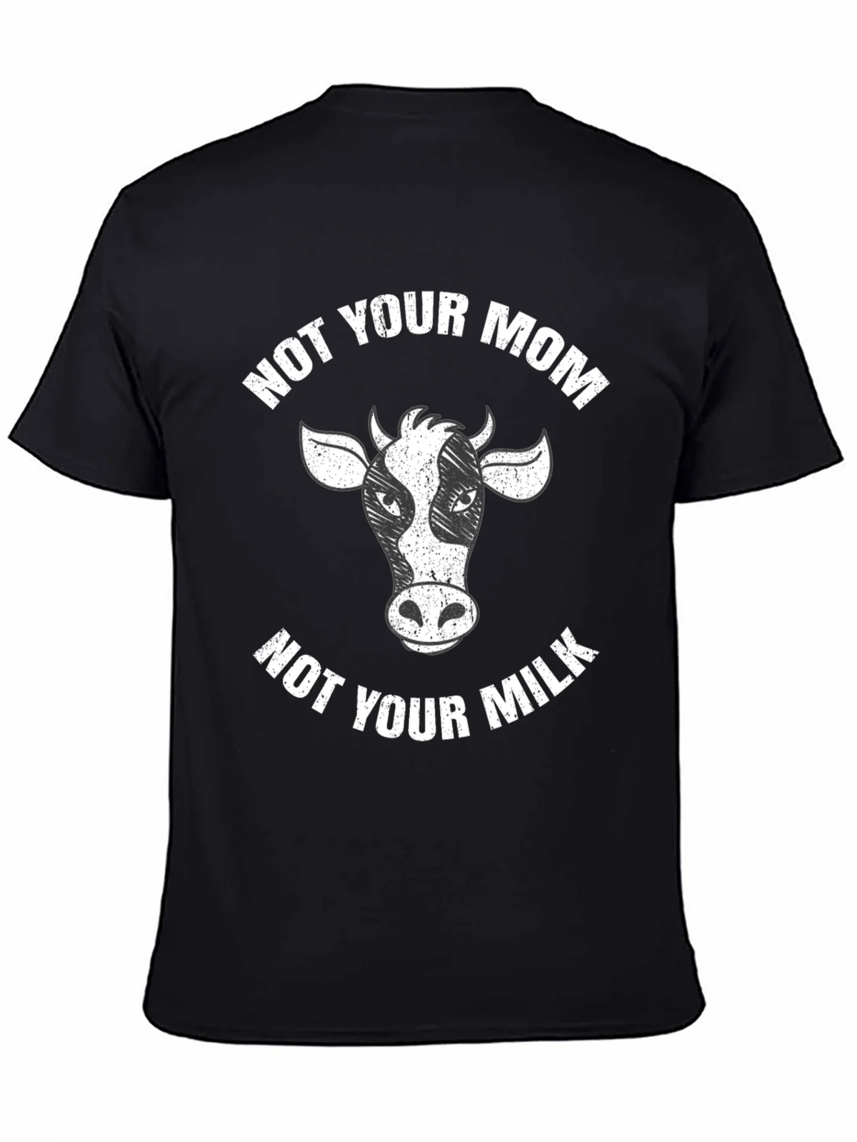 Not Your Mom Milk Black T-Shirt Vegan product image 7