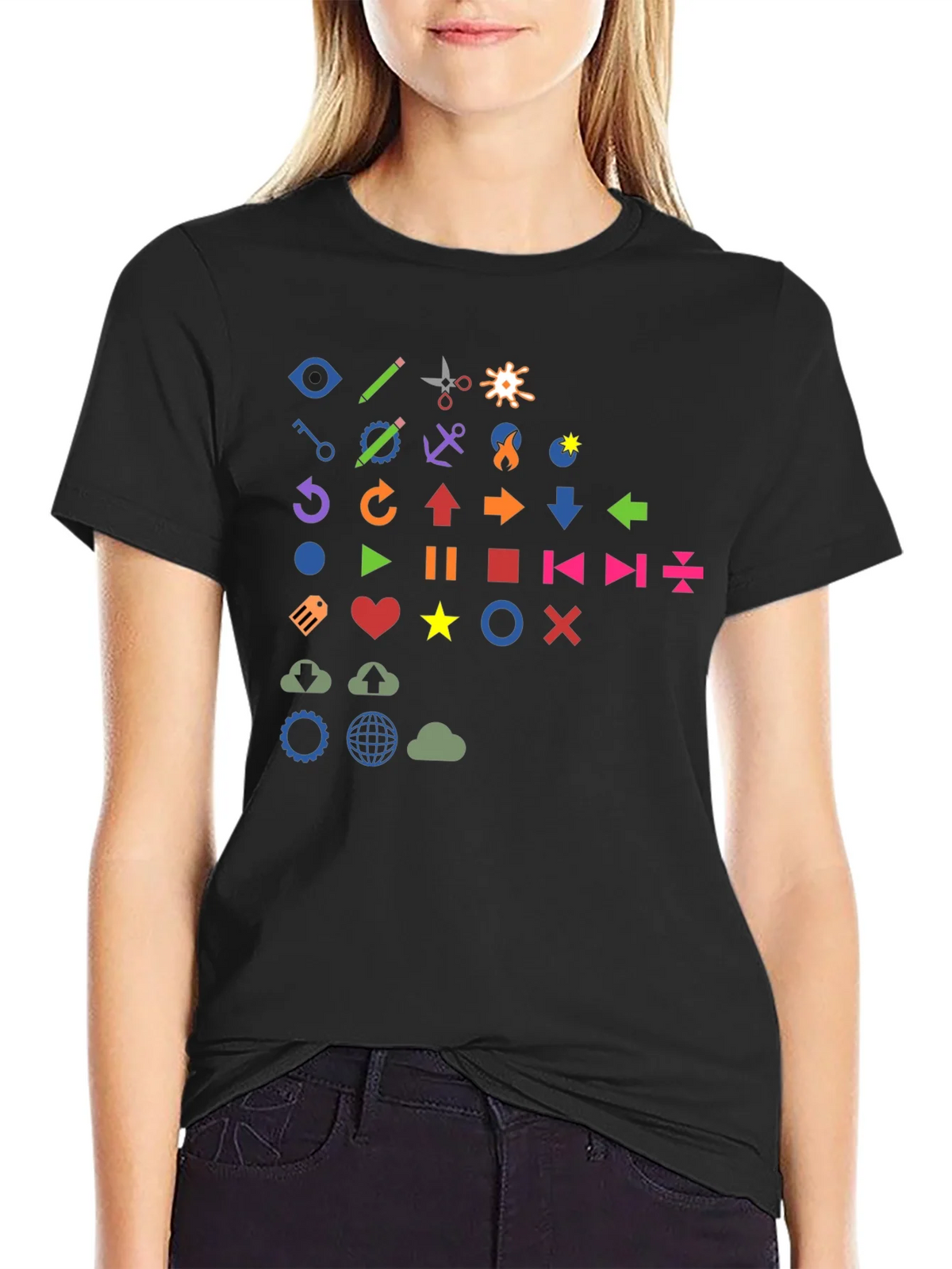 Fun Icon Graphic Print T-Shirt product image 5