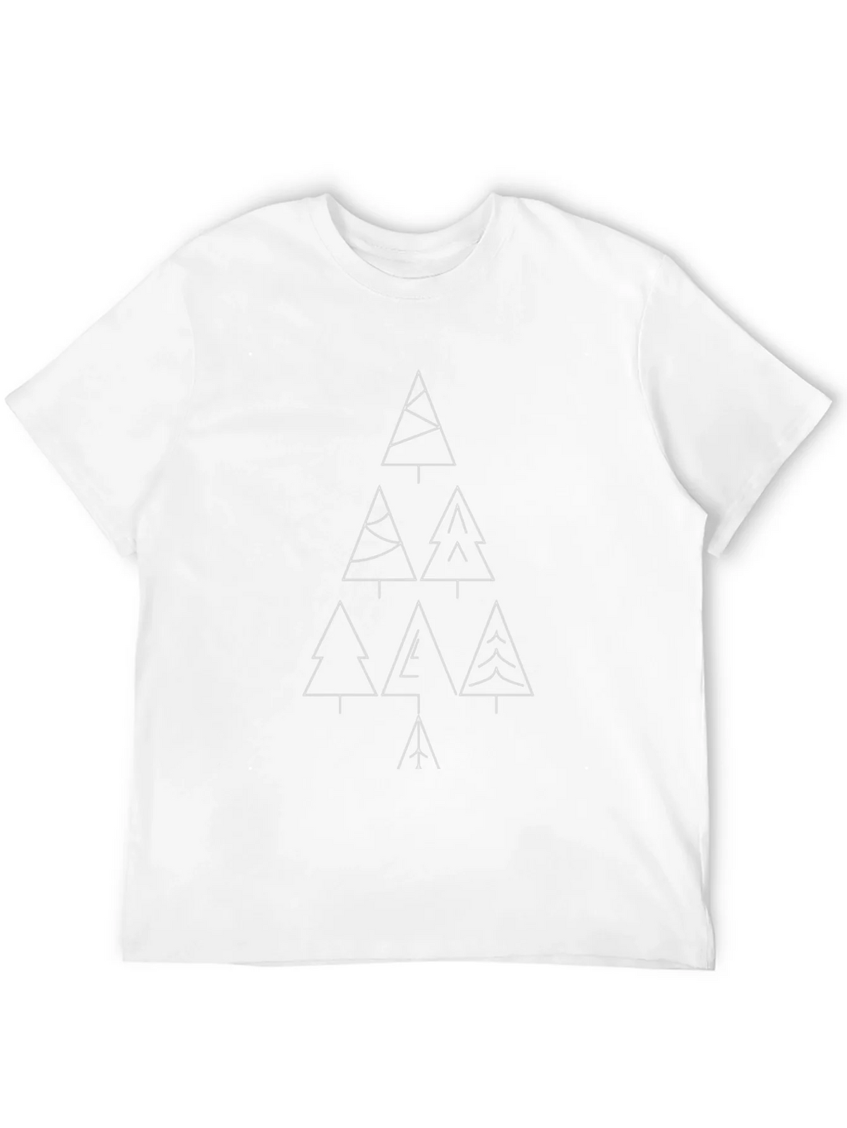 Geometric Christmas Tree Graphic Tee product image 3