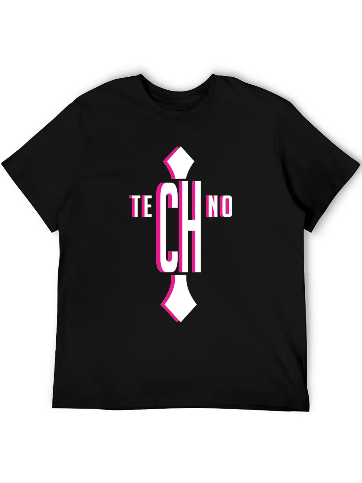 Techno Graphic Tee - Mens Short Sleeve Crew Neck Black product image 8