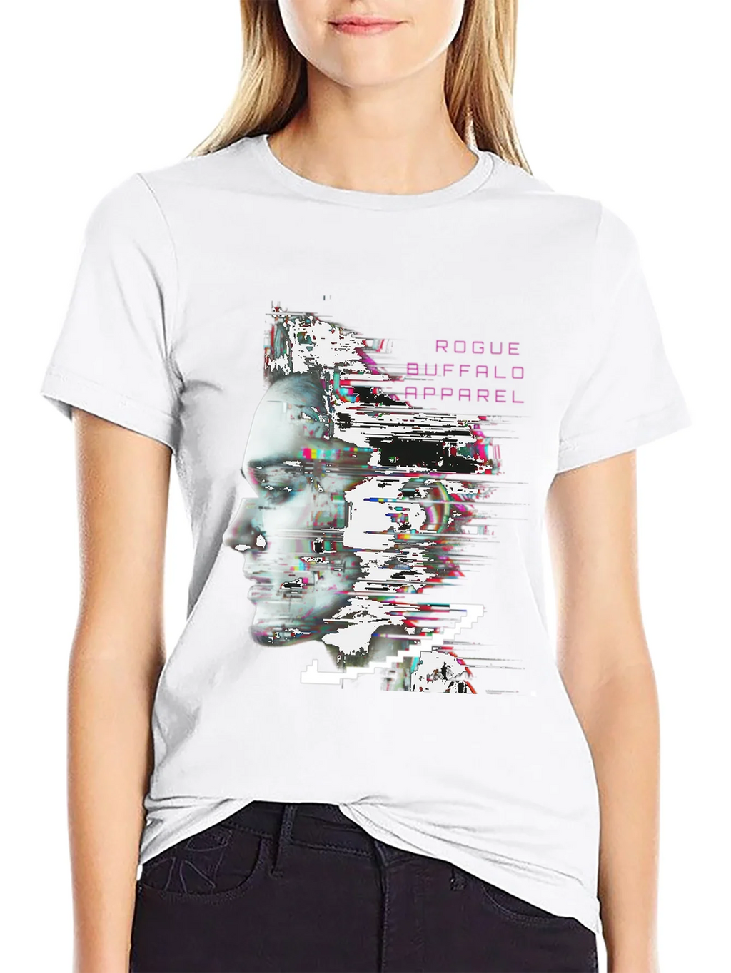 Rogue Buffalo Apparel Glitch Portrait T-Shirt product image 11