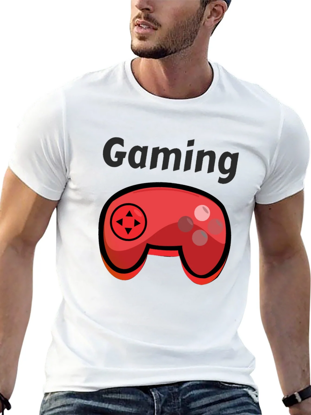 Gaming T-Shirt - Cartoon Controller Graphic product image 4