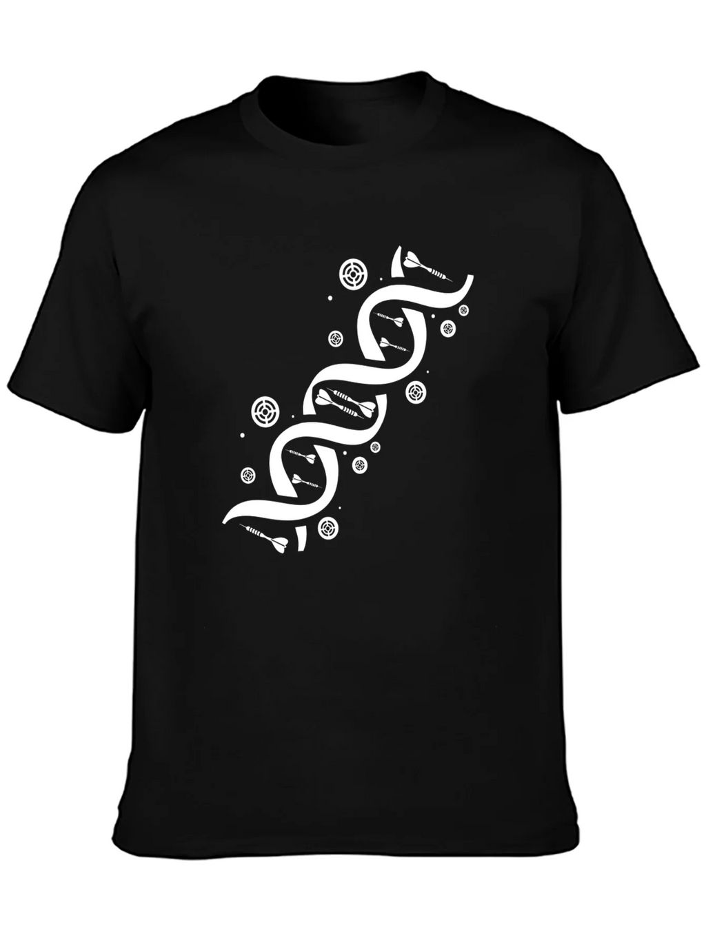 Darts DNA Graphic T-Shirt - Black Cotton Tee product image 6