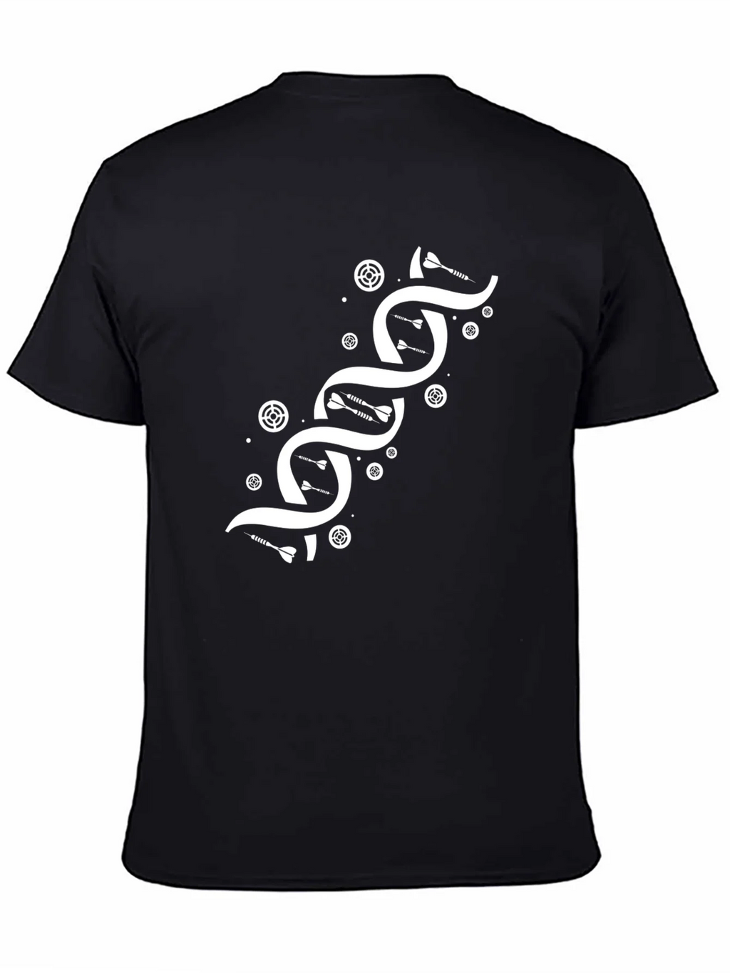 Darts DNA Graphic T-Shirt - Black Cotton Tee product image 7