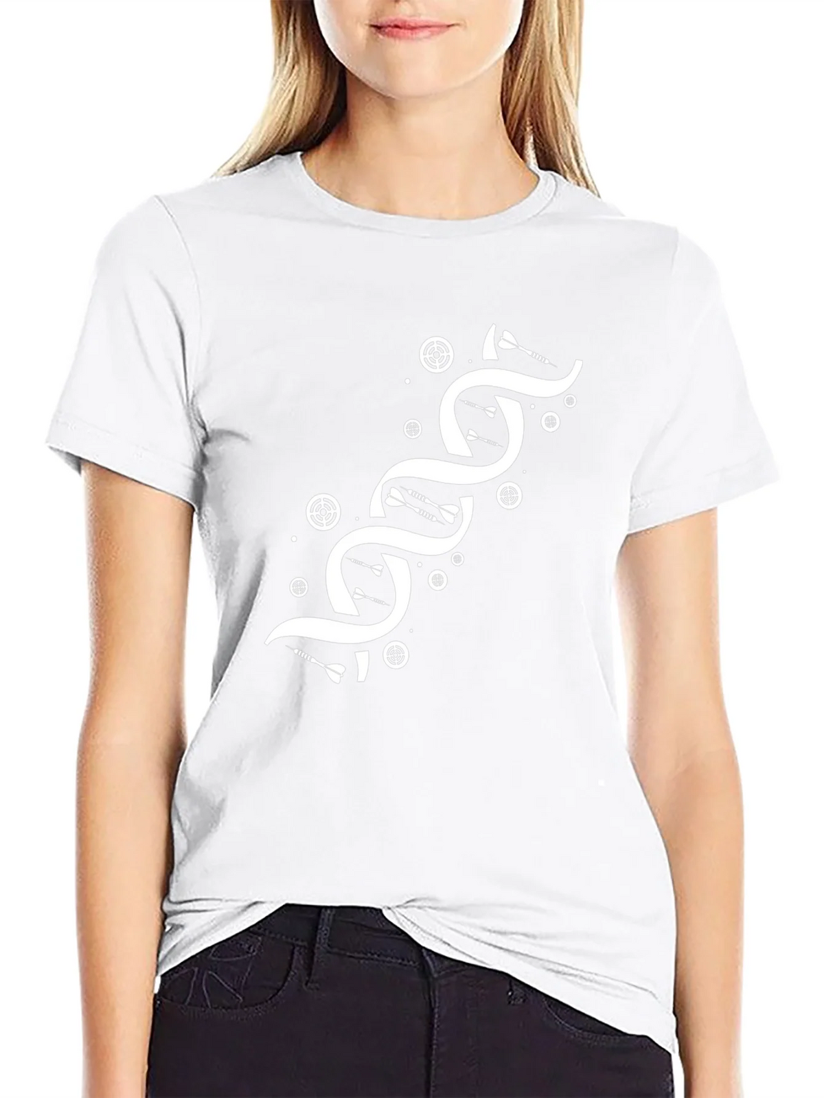 Darts DNA Graphic T-Shirt - Black Cotton Tee product image 11