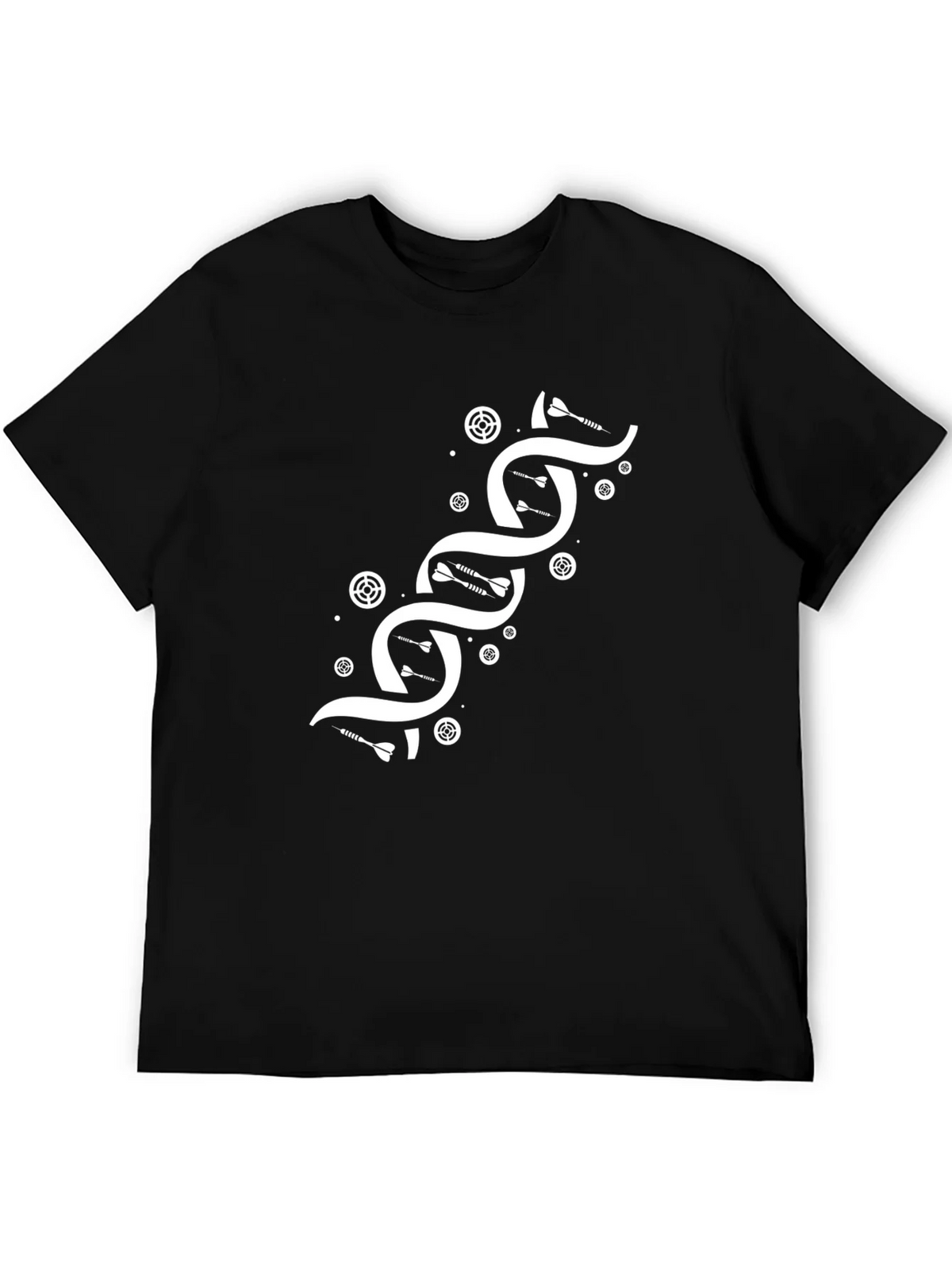Darts DNA Graphic T-Shirt - Black Cotton Tee product image 8