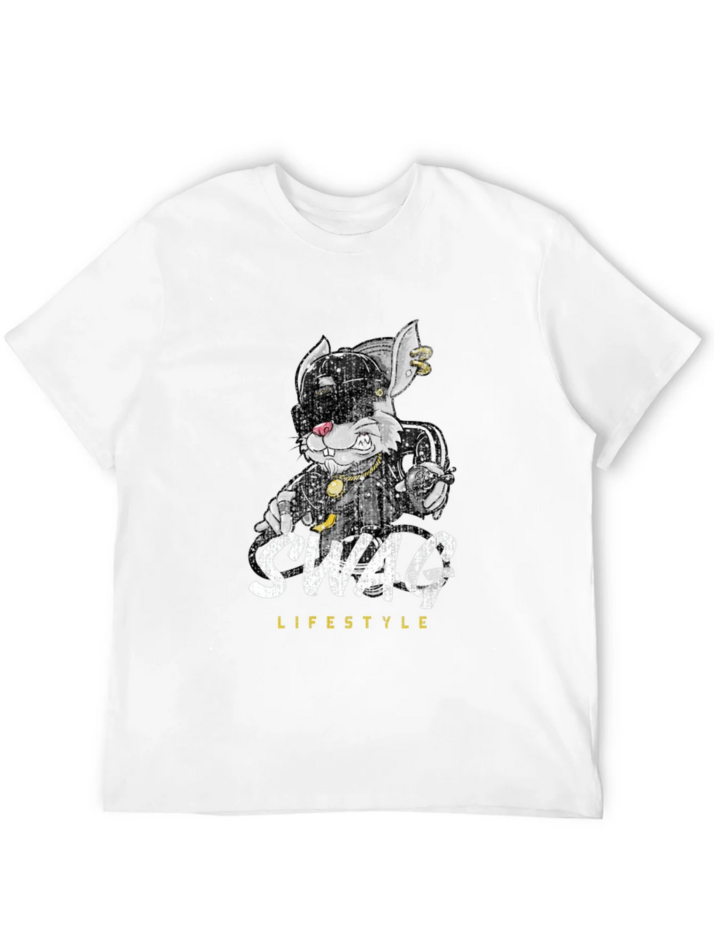 Swag Lifestyle Black Graphic T-Shirt product image 3