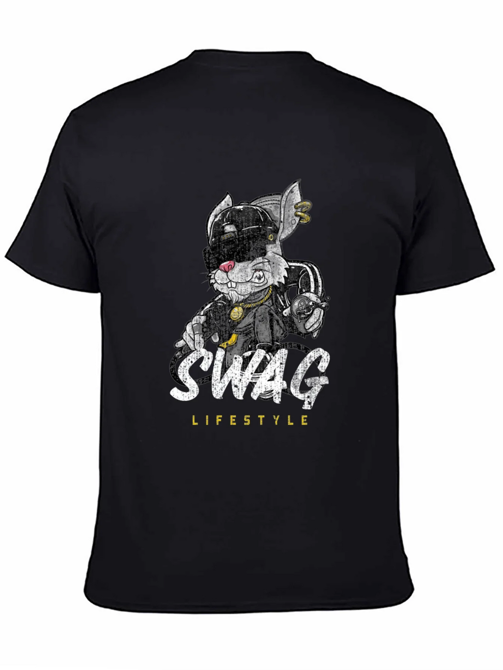 Swag Lifestyle Black Graphic T-Shirt product image 7