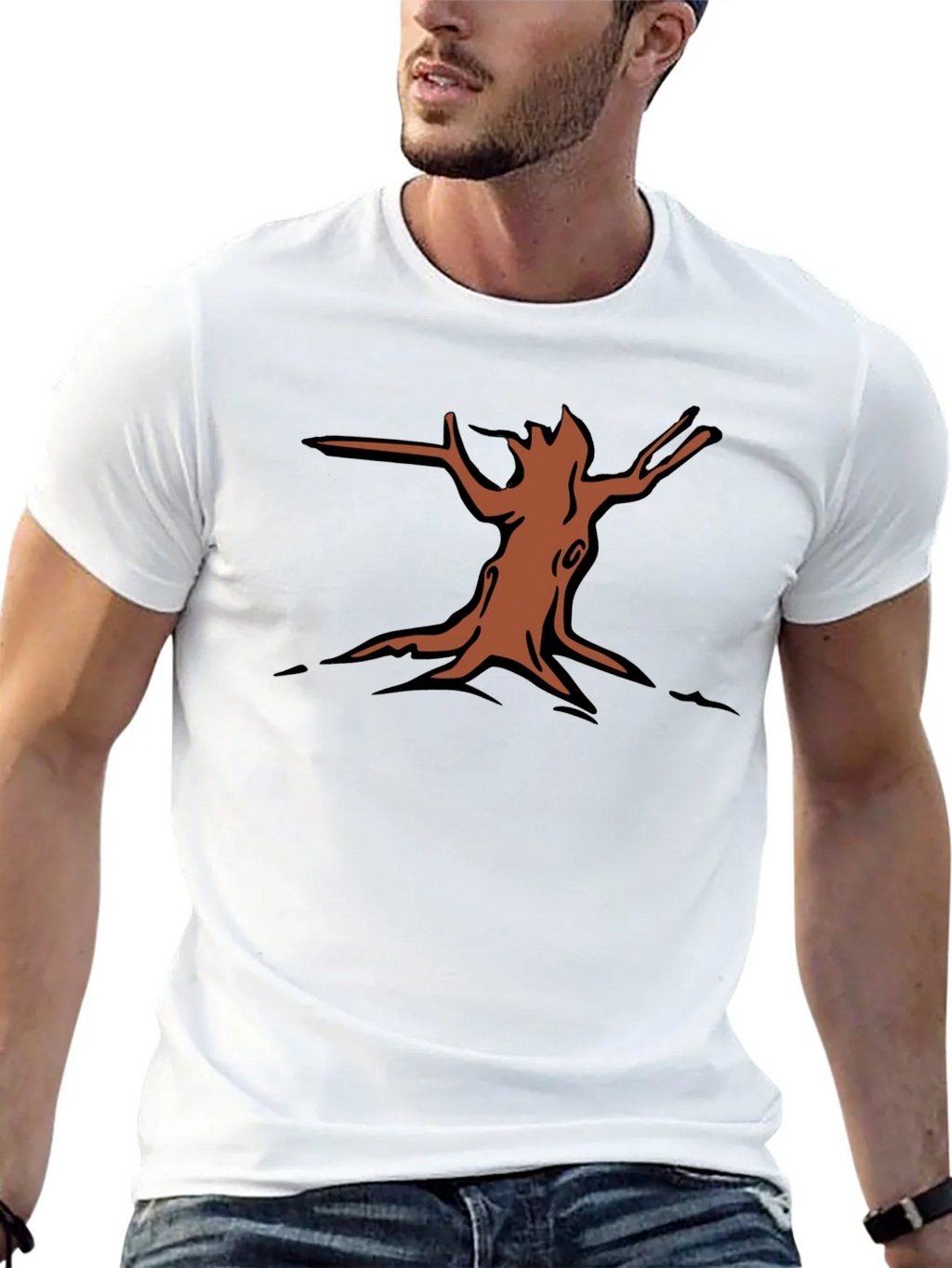 Nature Graphic Tee - Tree Stump Design product image 4