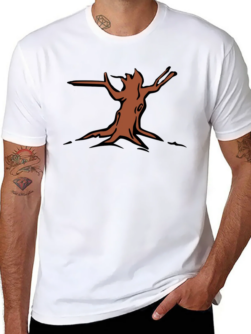 Nature Graphic Tee - Tree Stump Design product image 10