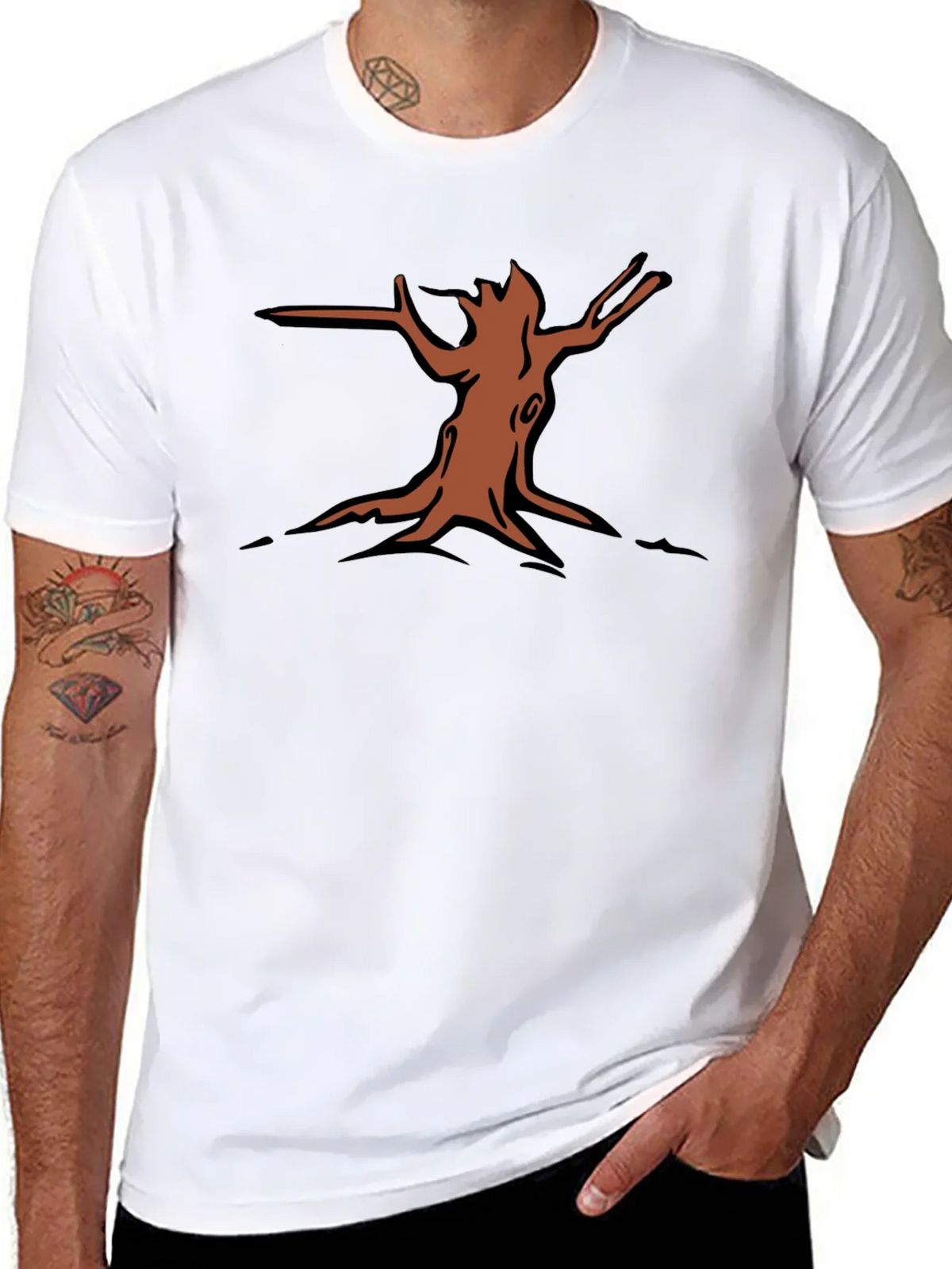 Nature Graphic Tee - Tree Stump Design product image 10