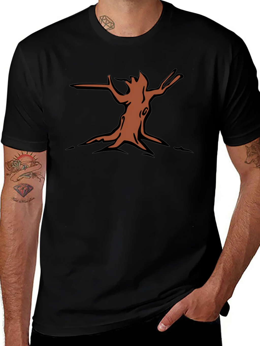 Nature Graphic Tee - Tree Stump Design product image 1