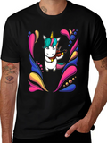 Unicorn Violinist Black T-Shirt product image 1