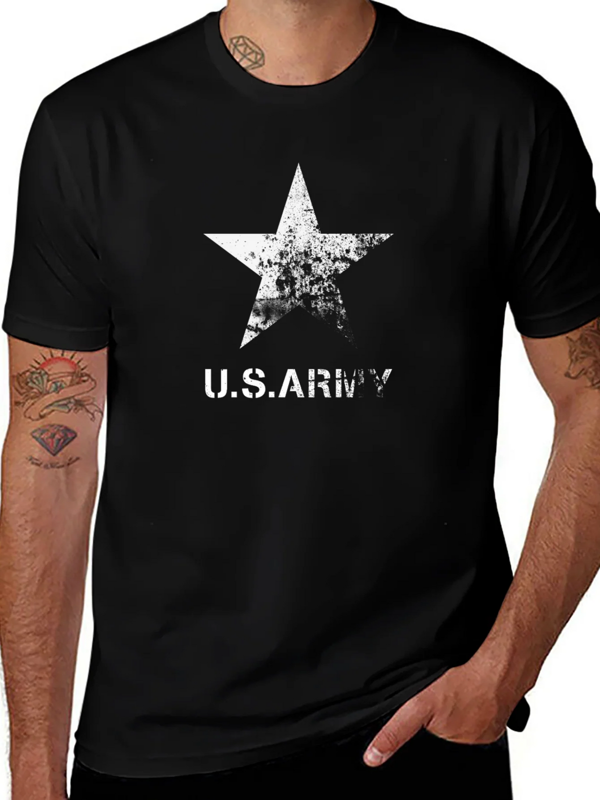 US Army Star Graphic Print T-Shirt product image 1