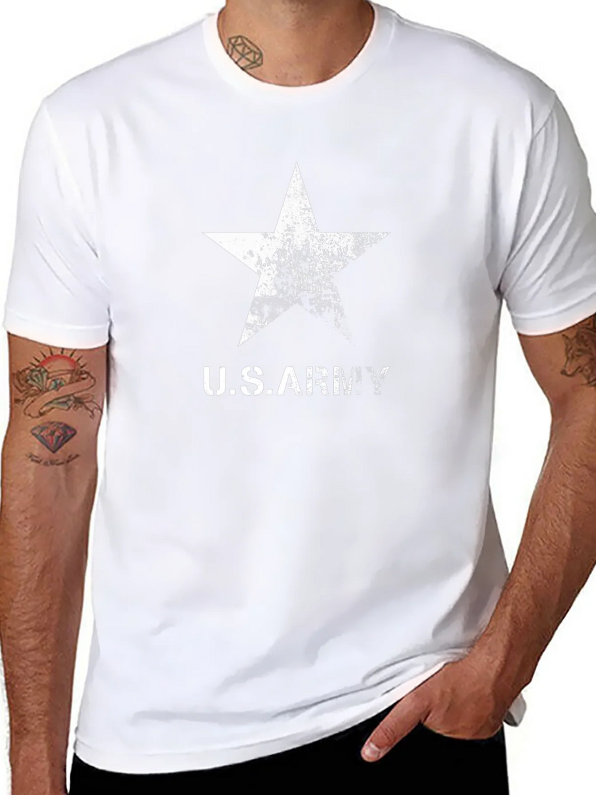 US Army Star Graphic Print T-Shirt product image 10
