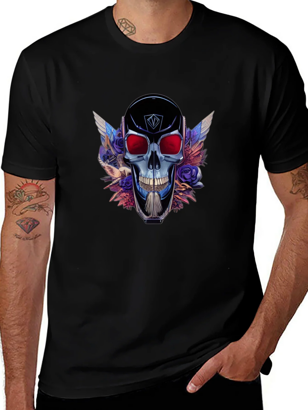 Skull & Wings Graphic T-Shirt - Bold Design product image 1