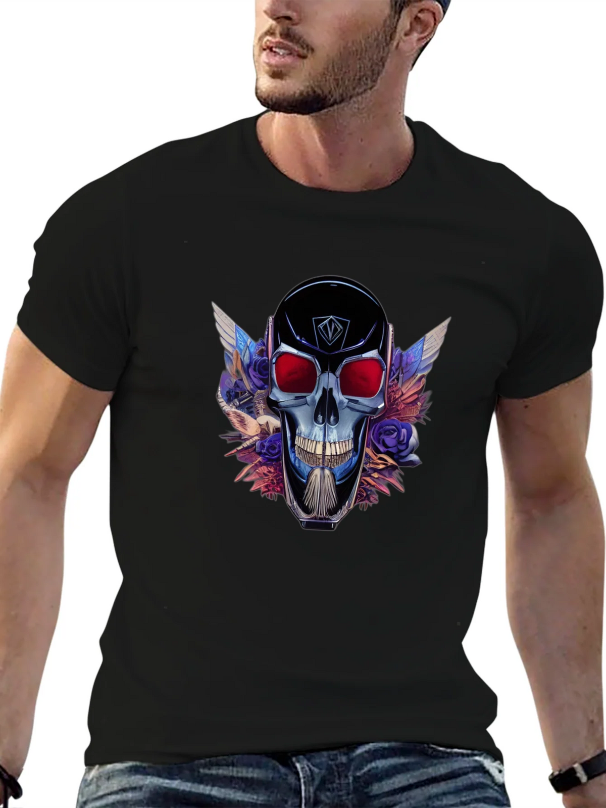 Skull & Wings Graphic T-Shirt - Bold Design product image 9