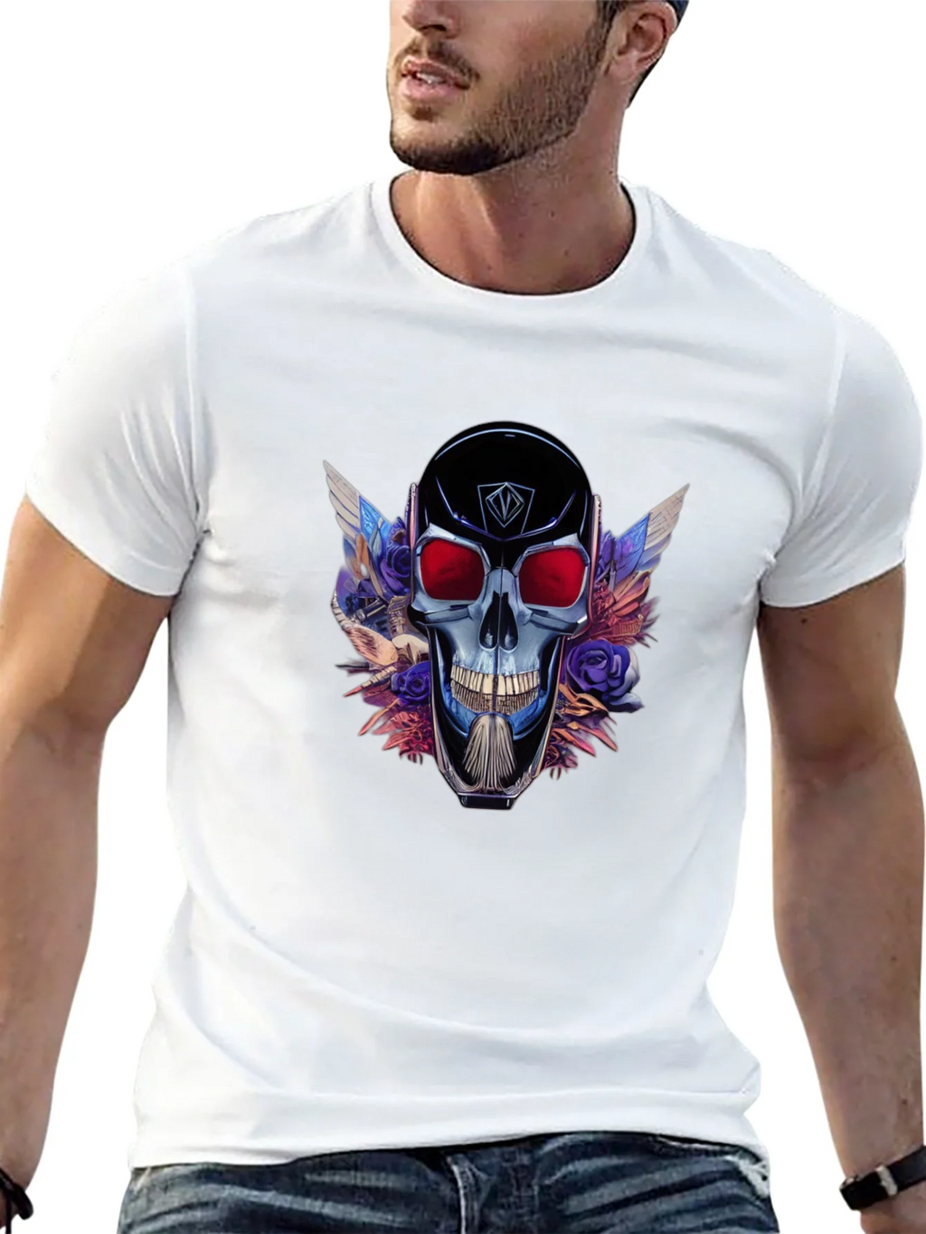 Skull & Wings Graphic T-Shirt - Bold Design product image 4