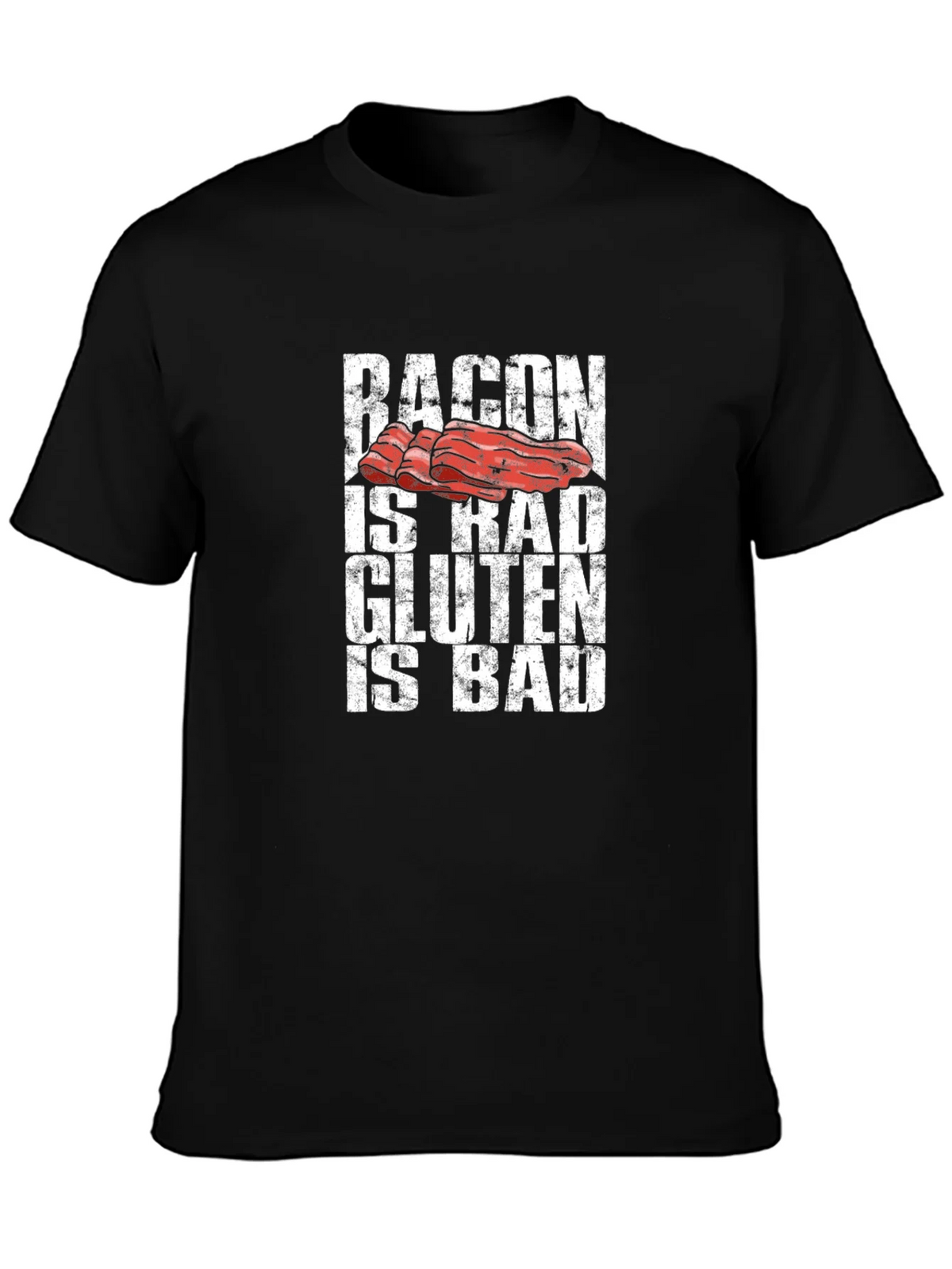 Bacon is Rad Gluten is Bad Graphic Tee product image 6
