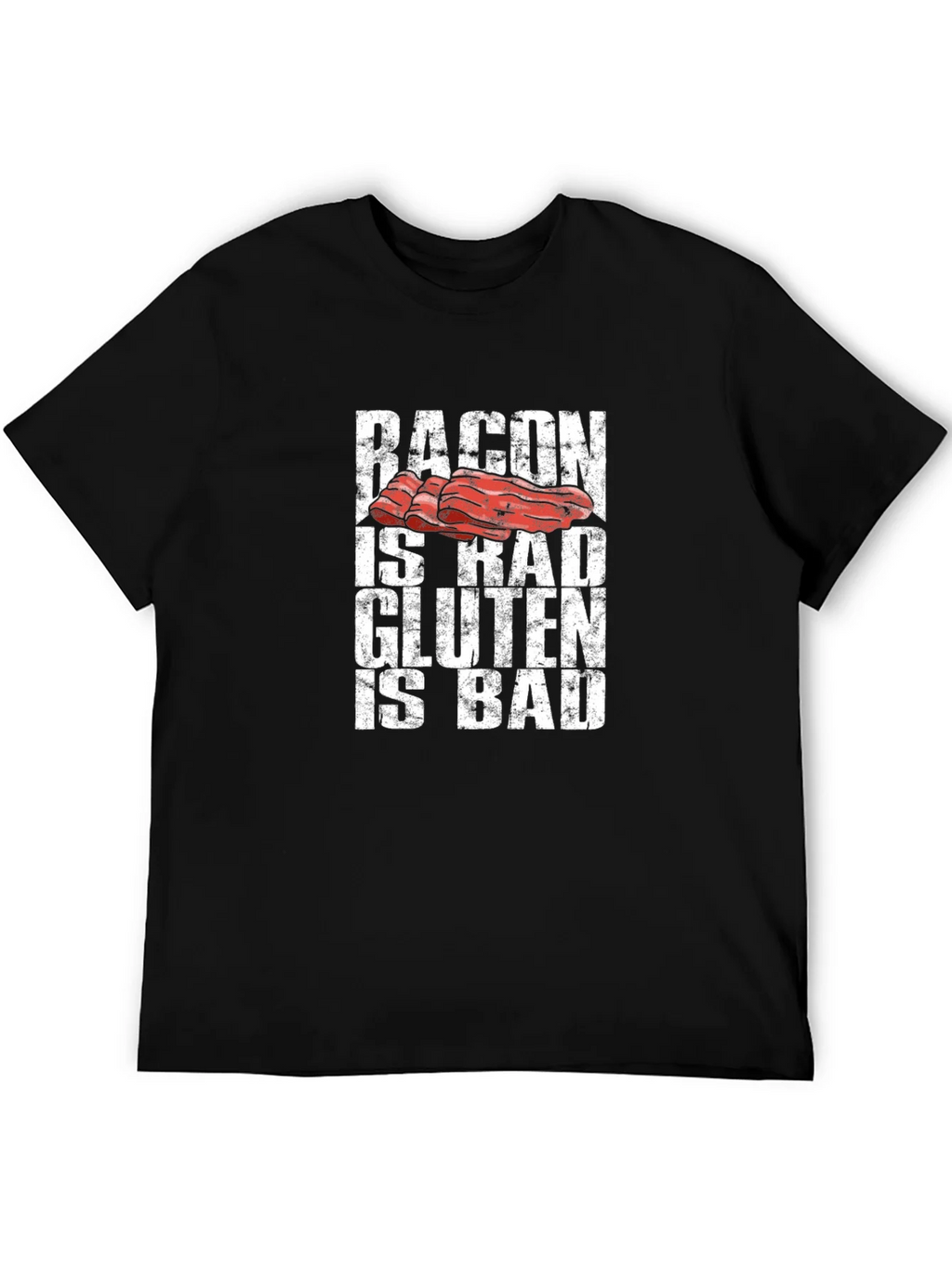 Bacon is Rad Gluten is Bad Graphic Tee product image 8