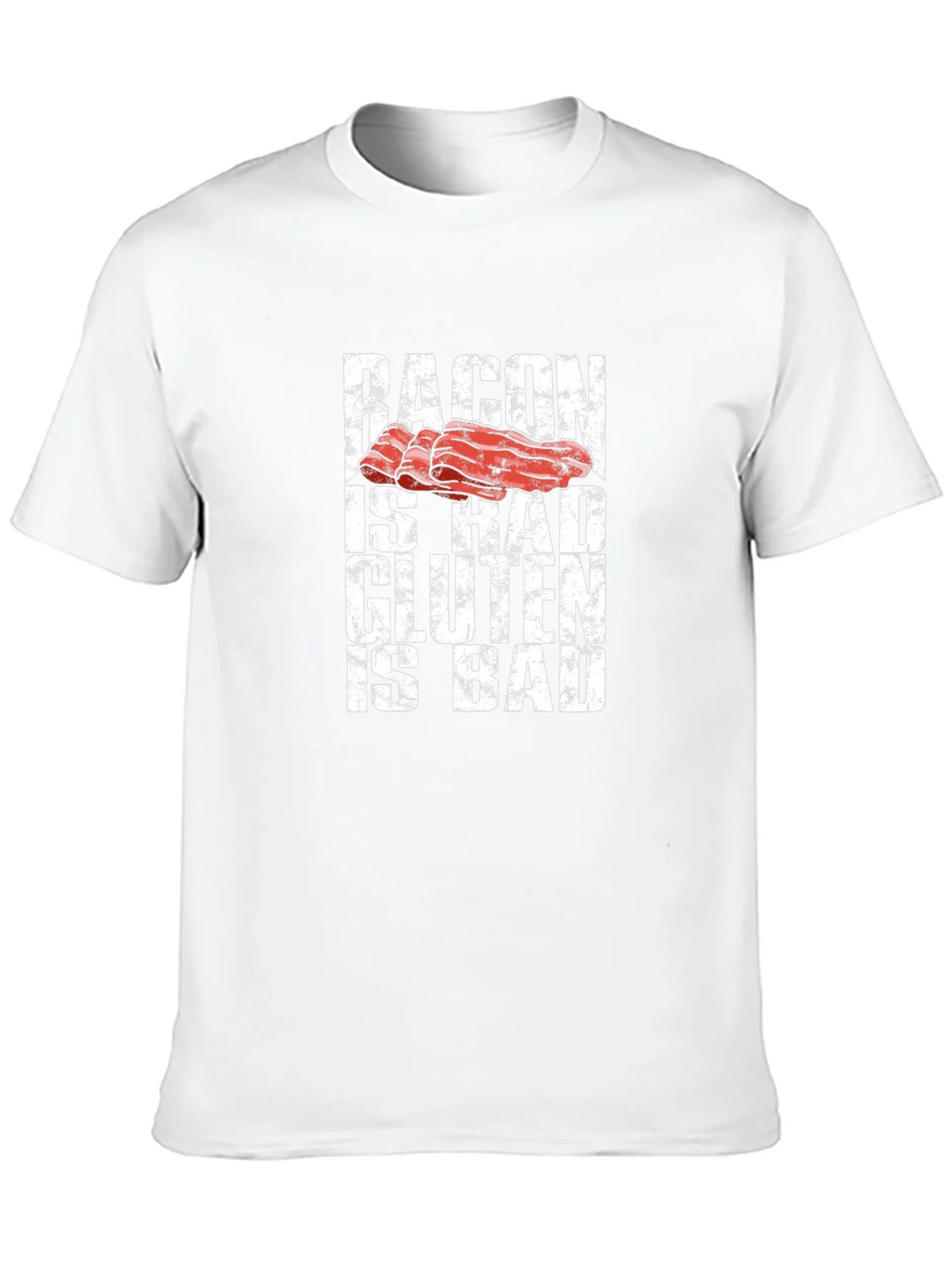 Bacon is Rad Gluten is Bad Graphic Tee product image 12