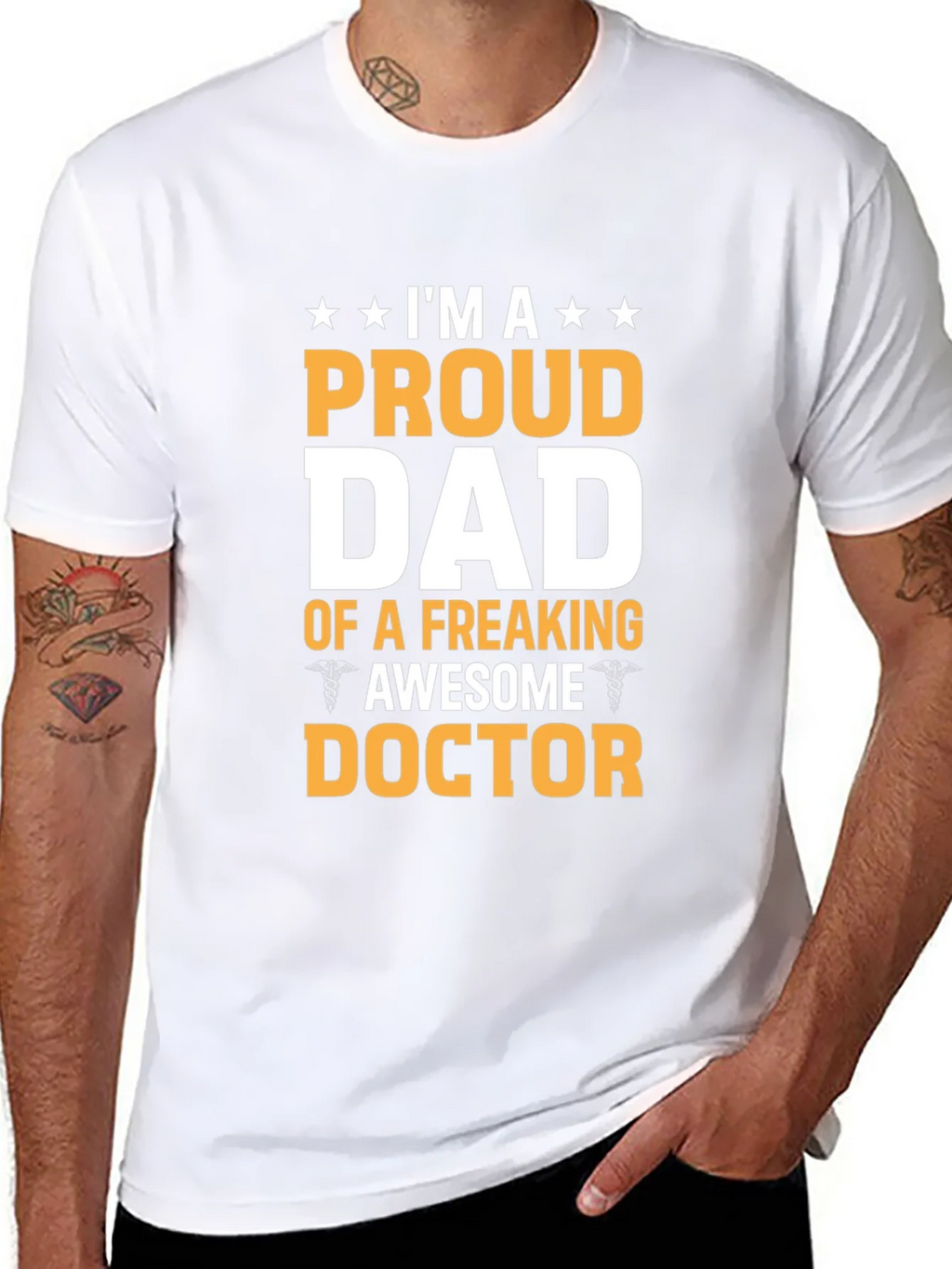 Proud Dad Awesome Doctor T-Shirt product image 10