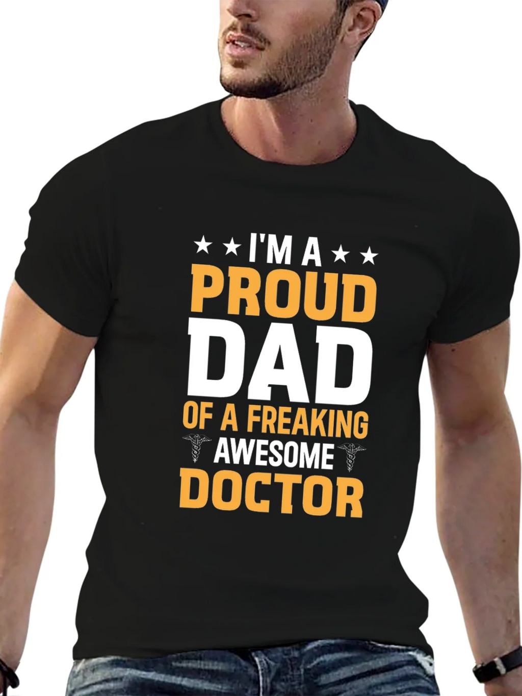 Proud Dad Awesome Doctor T-Shirt product image 9