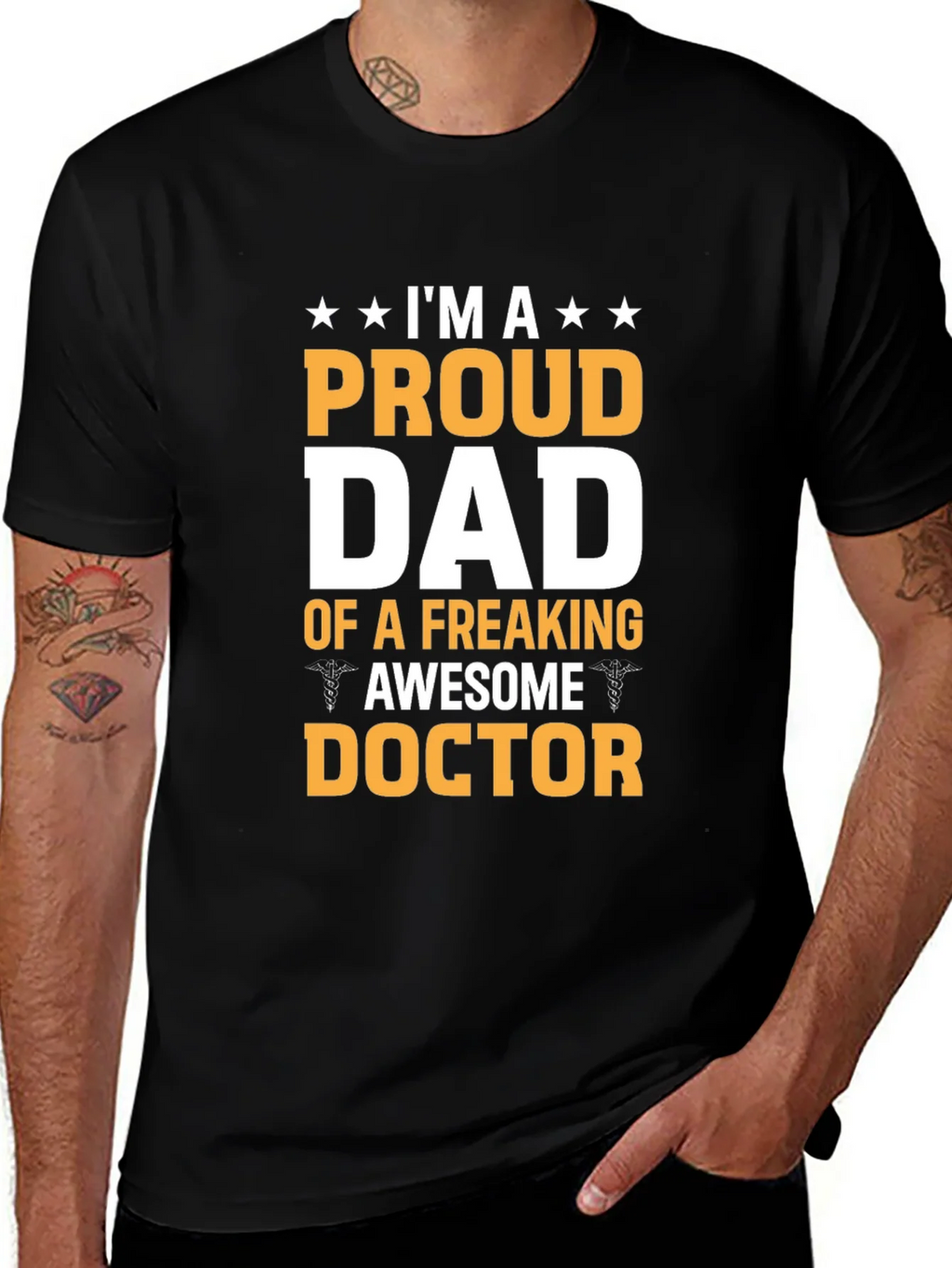 Proud Dad Awesome Doctor T-Shirt product image 1