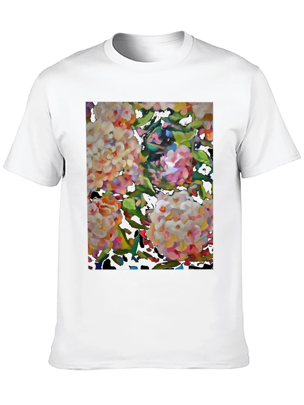 Floral Art Black T-Shirt product image 12