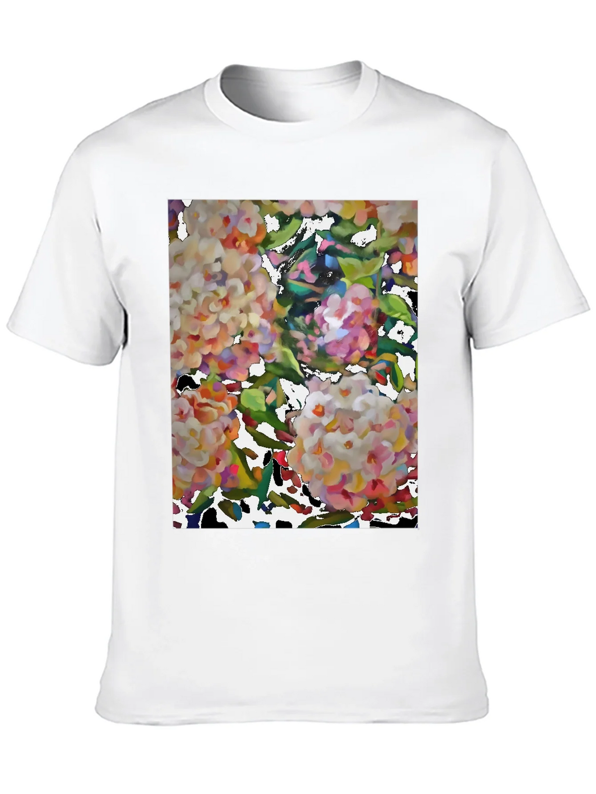 Floral Art Black T-Shirt product image 12