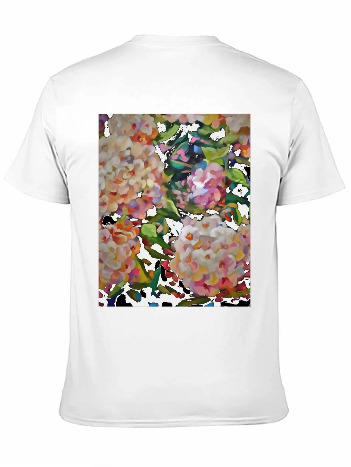 Floral Art Black T-Shirt product image 2
