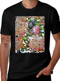 Floral Art Black T-Shirt product image 1