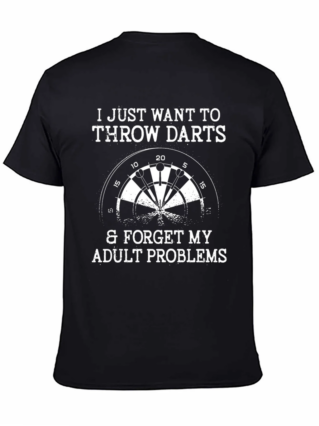 Throw Darts Adult Problems Graphic Tee product image 7