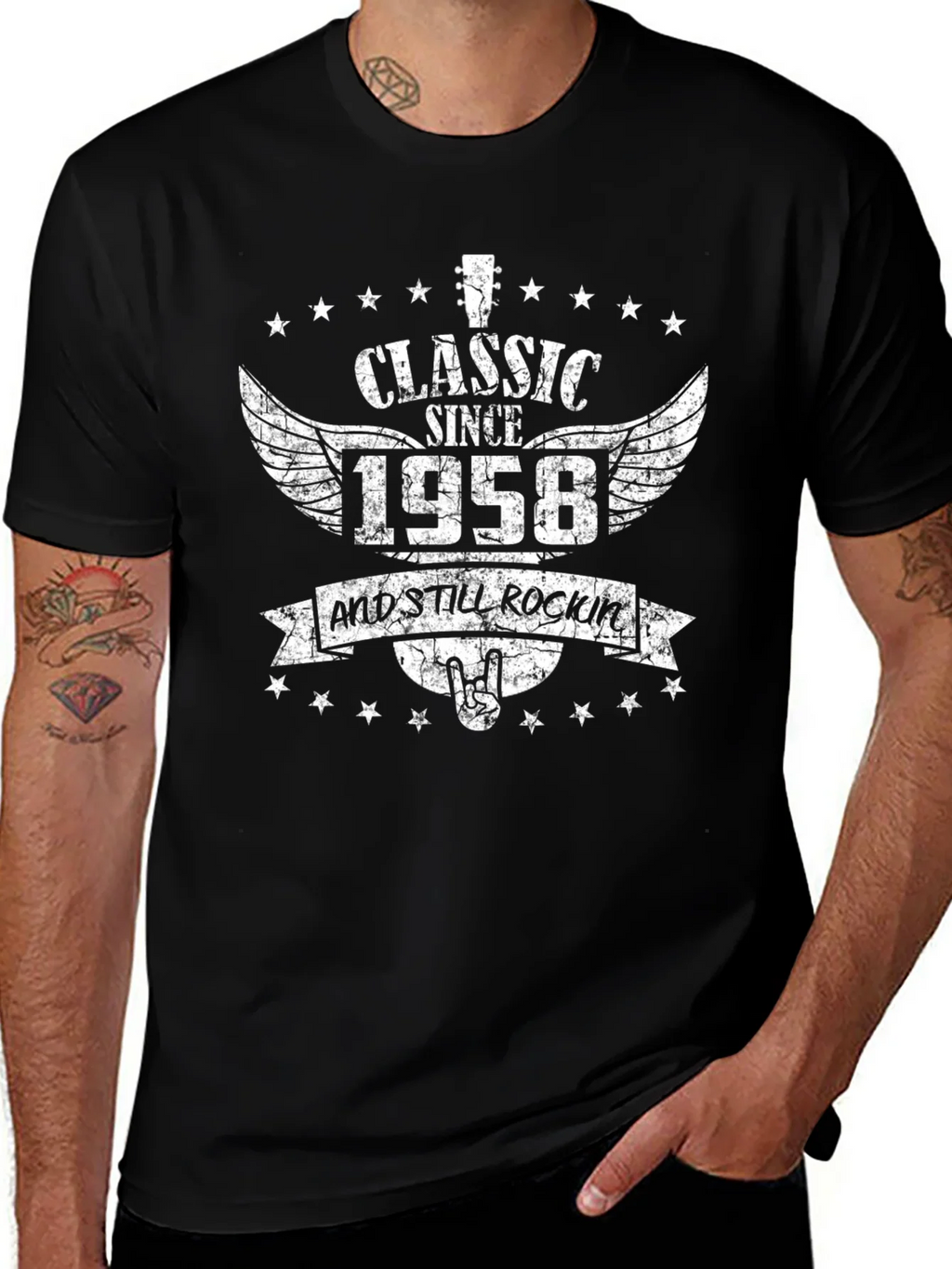 Classic Since 1958 Rock Graphic T-Shirt product image 1