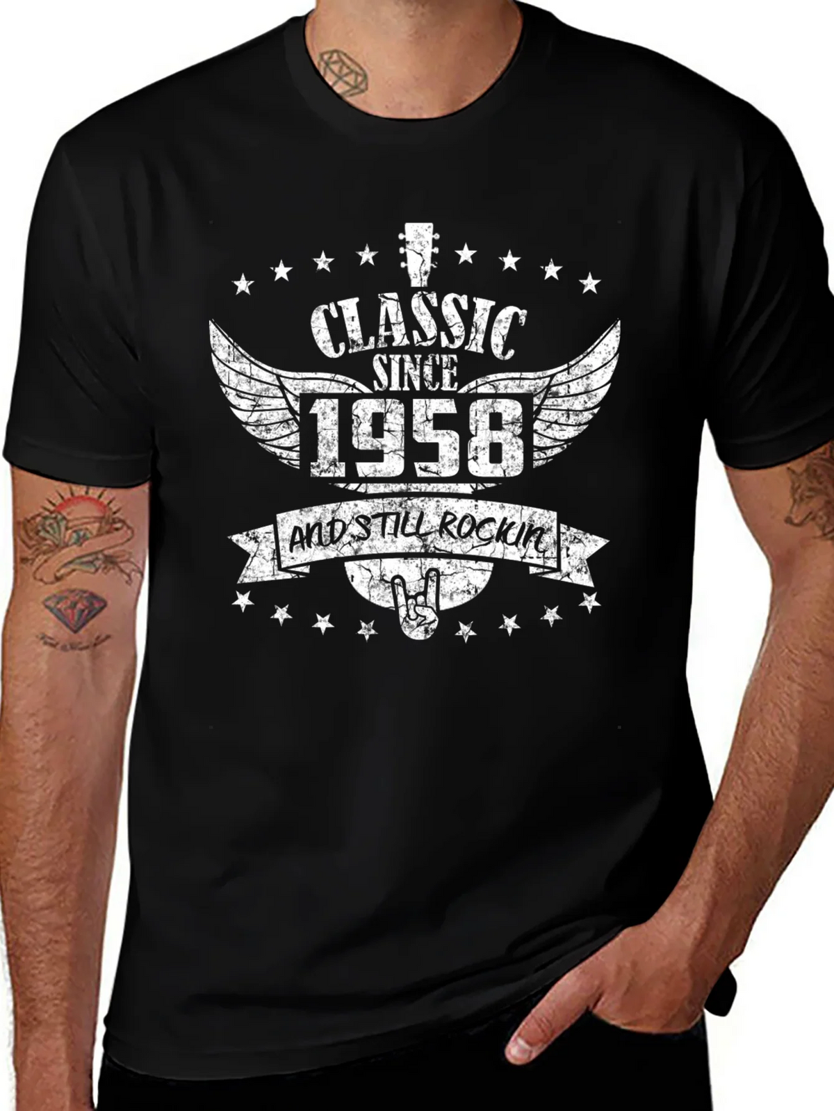Classic Since 1958 Rock Graphic T-Shirt product image 1