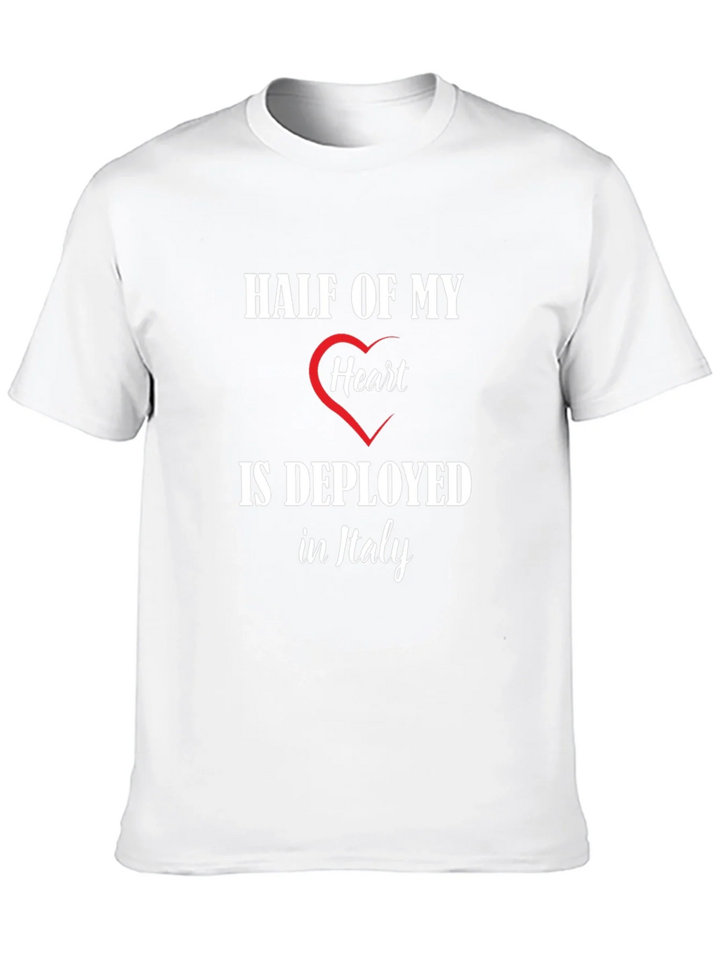 Half of My Heart is Deployed in Italy T-Shirt product image 12