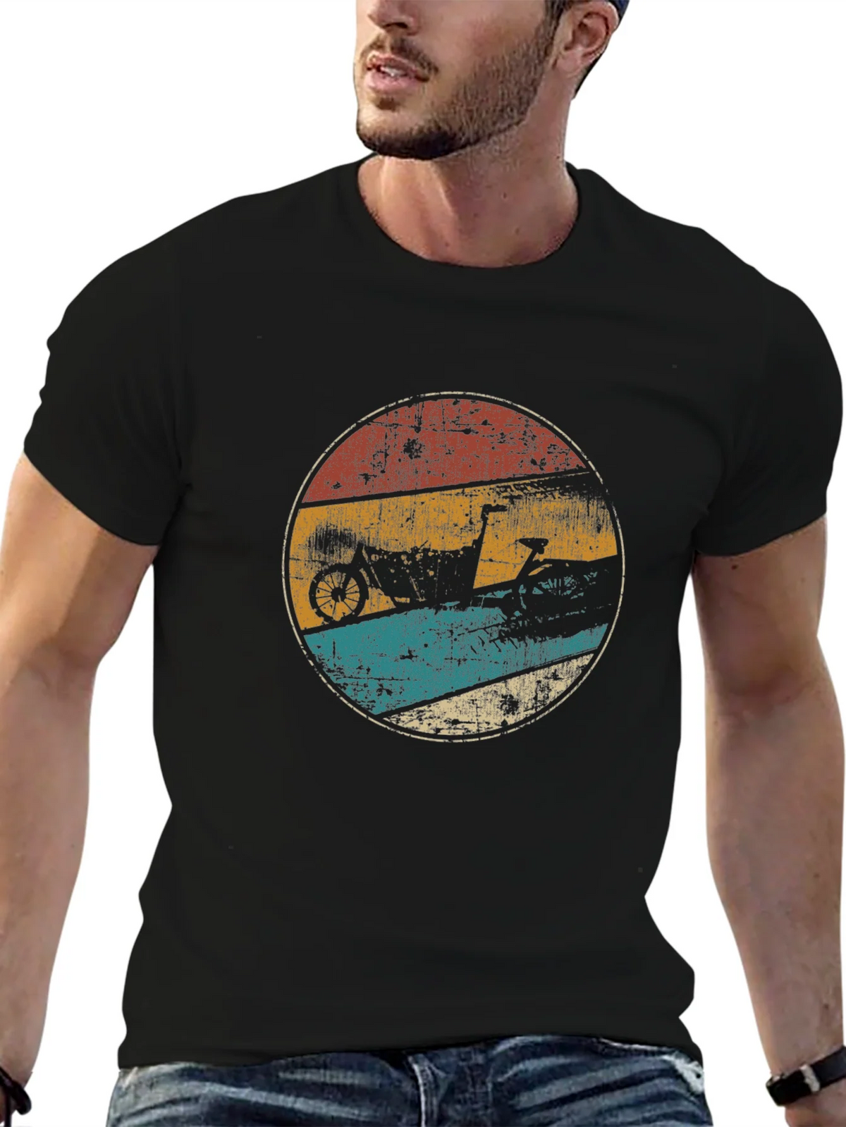 Vintage Bike Graphic Tee - Retro Style Comfort product image 9