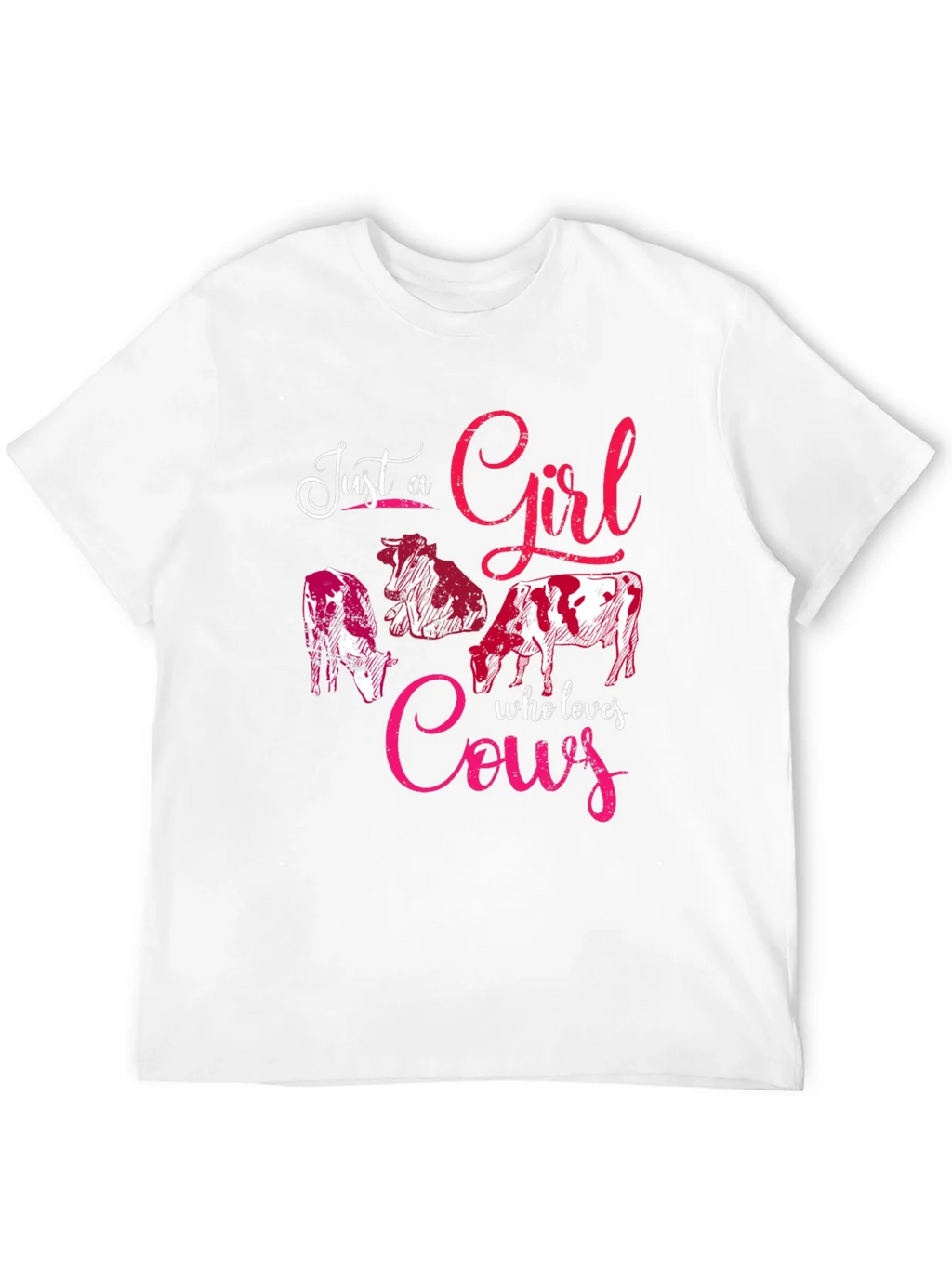 Just A Girl Who Loves Cows Graphic Tee product image 3